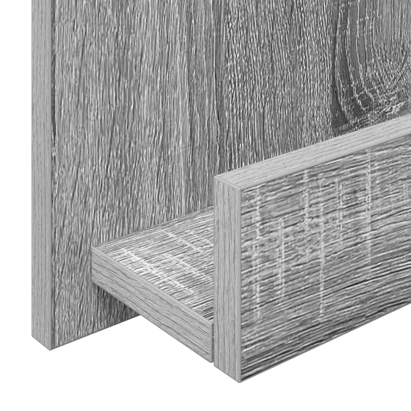 Tijdschrift Rek Grijs Sonoma 51 x 11 x 102 cm Bewerkt hout is nu te koop bij PeponiXL, paradijselijk wonen!