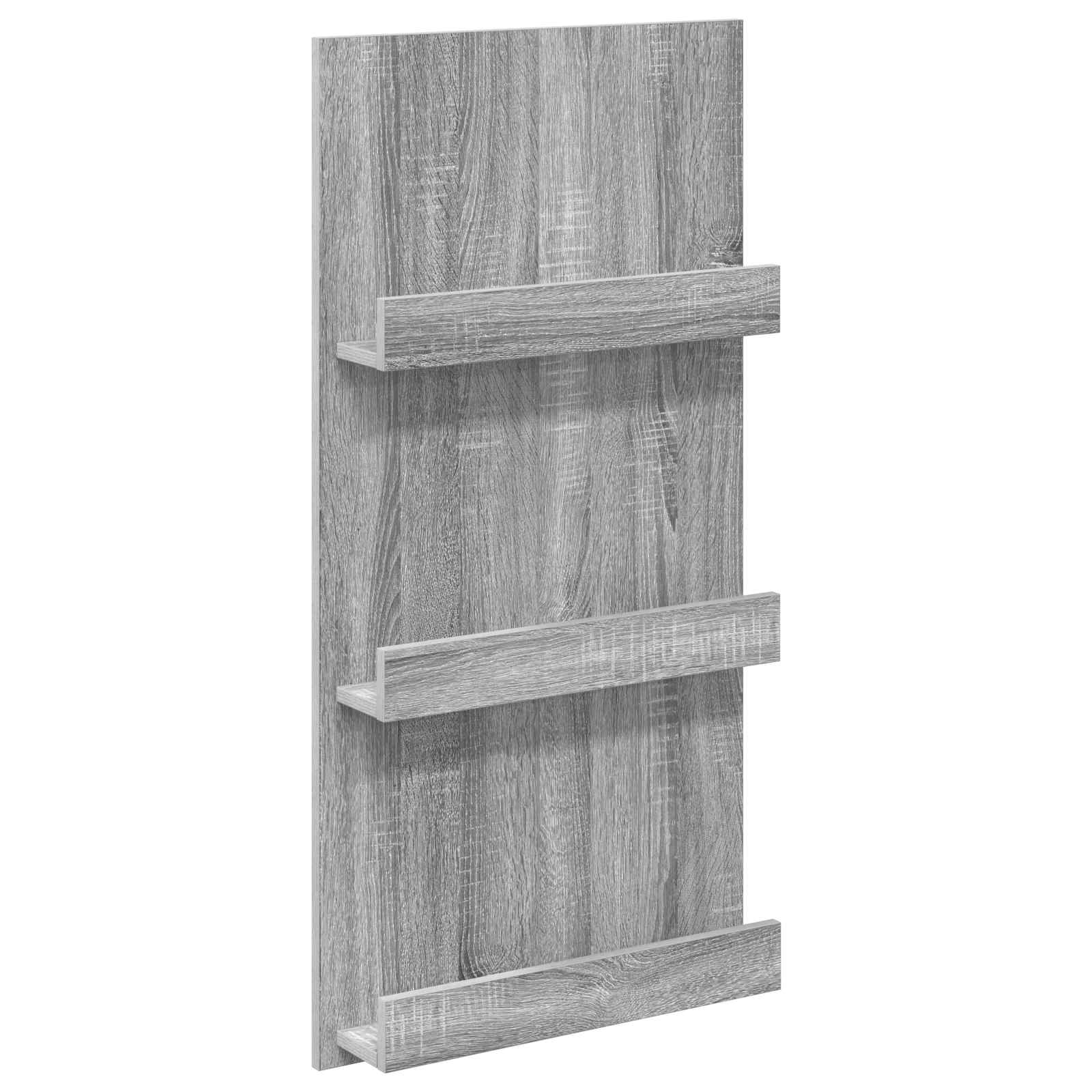 Tijdschrift Rek Grijs Sonoma 51 x 11 x 102 cm Bewerkt hout is nu te koop bij PeponiXL, paradijselijk wonen!