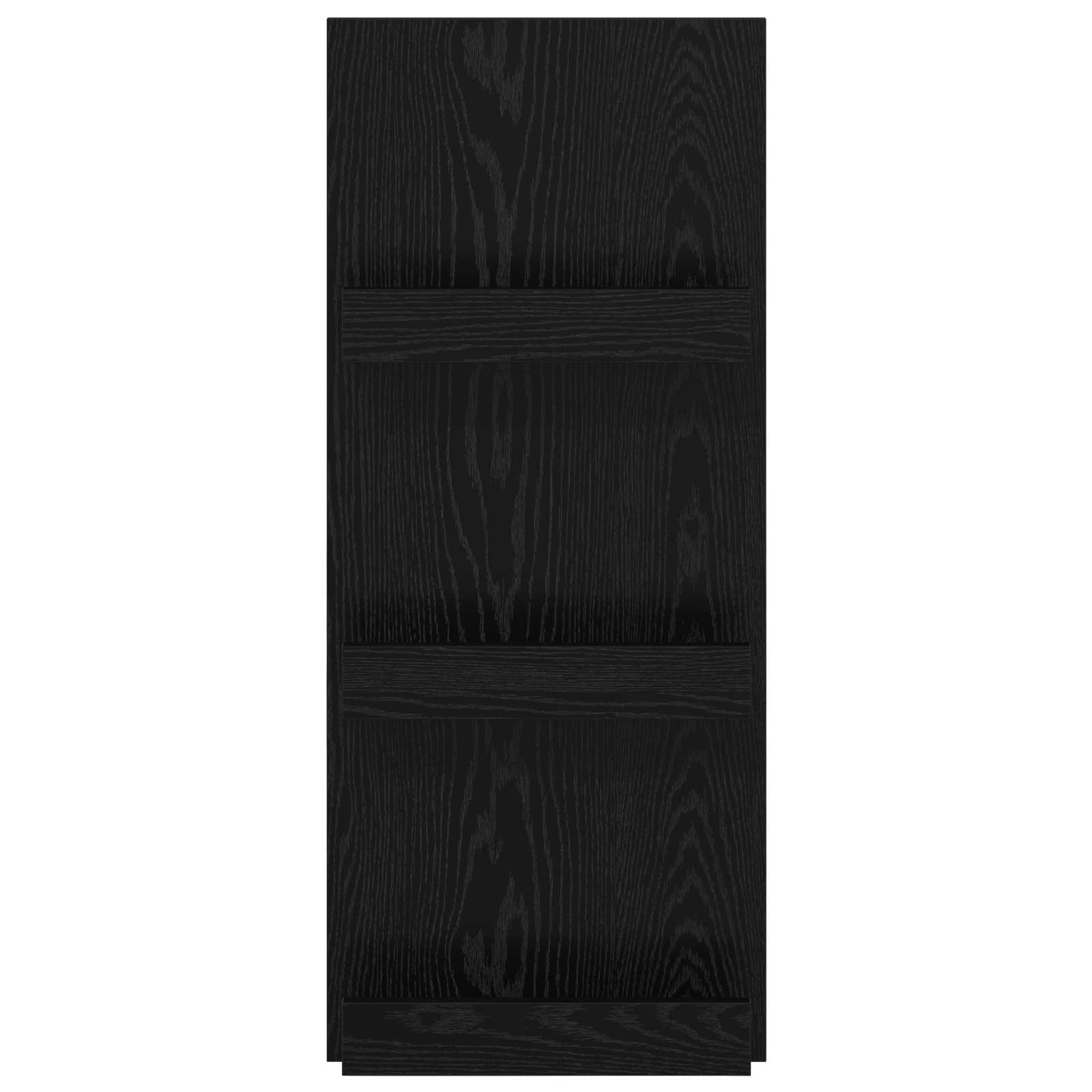 Tijdschrift Rek Zwart Eiken 43 x 11 x 102 cm Bewerkt hout is nu te koop bij PeponiXL, paradijselijk wonen!