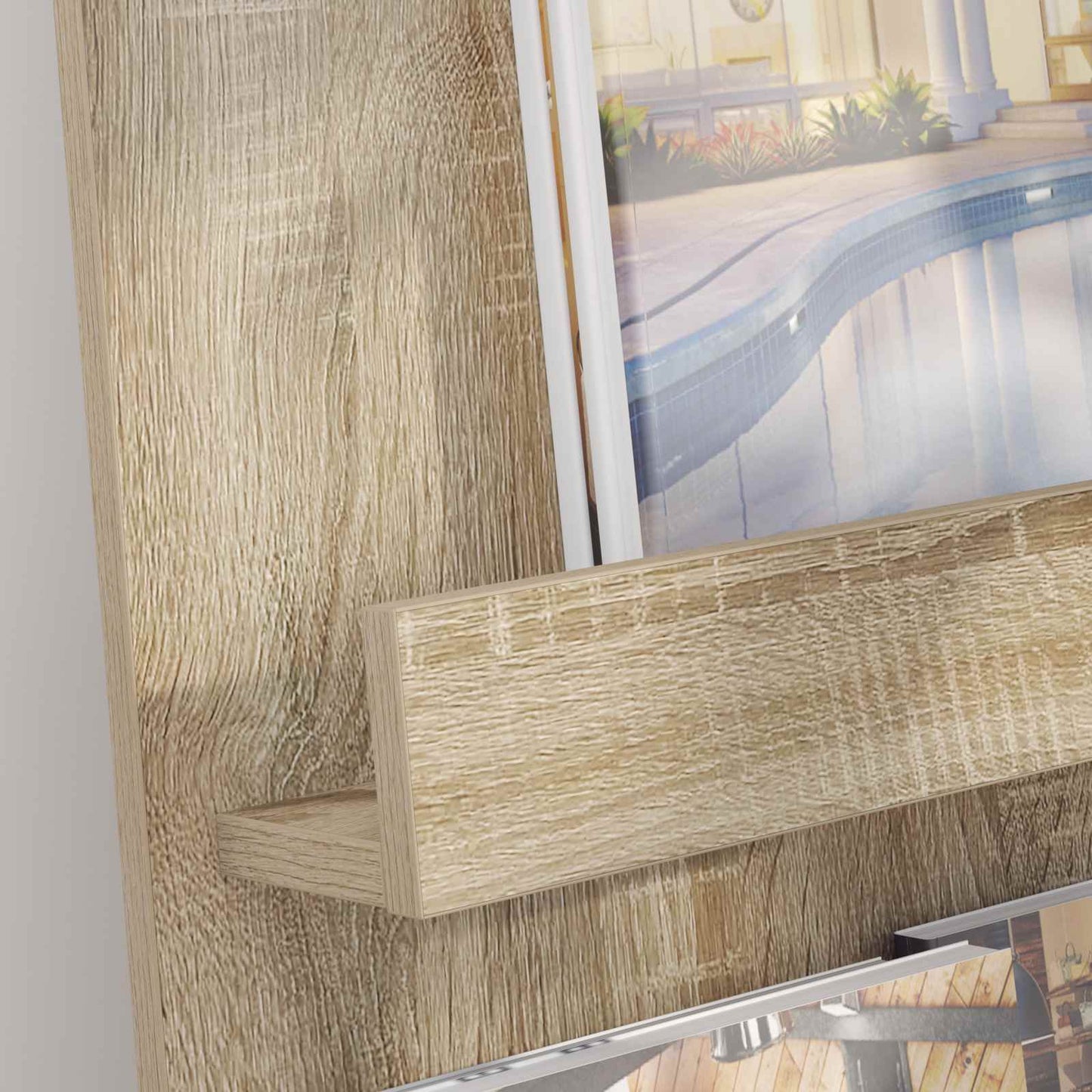 Tijdschrift Rek Sonoma Eiken 43 x 11 x 102 cm Bewerkt hout is nu te koop bij PeponiXL, paradijselijk wonen!