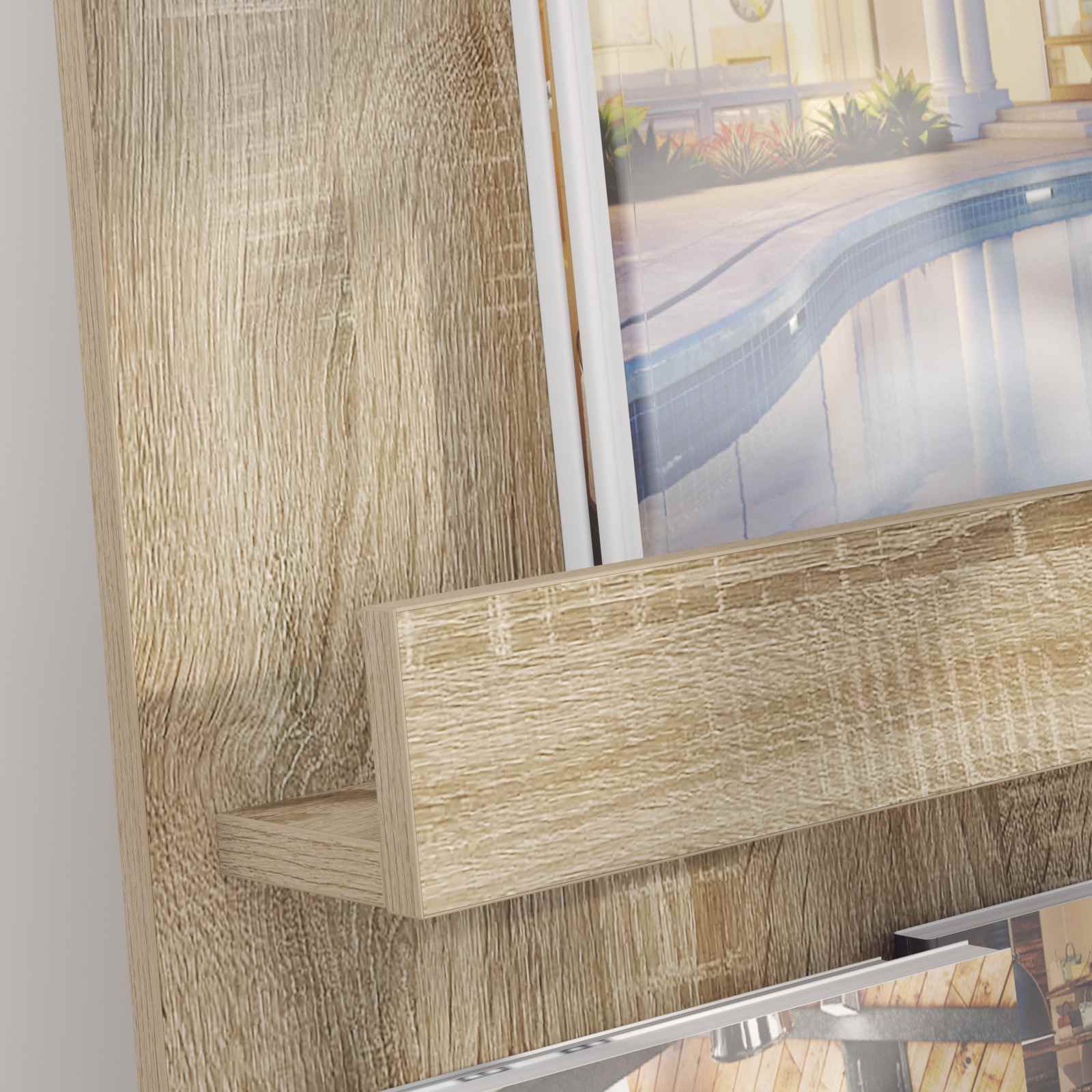 Tijdschrift Rek Sonoma Eiken 43 x 11 x 102 cm Bewerkt hout is nu te koop bij PeponiXL, paradijselijk wonen!