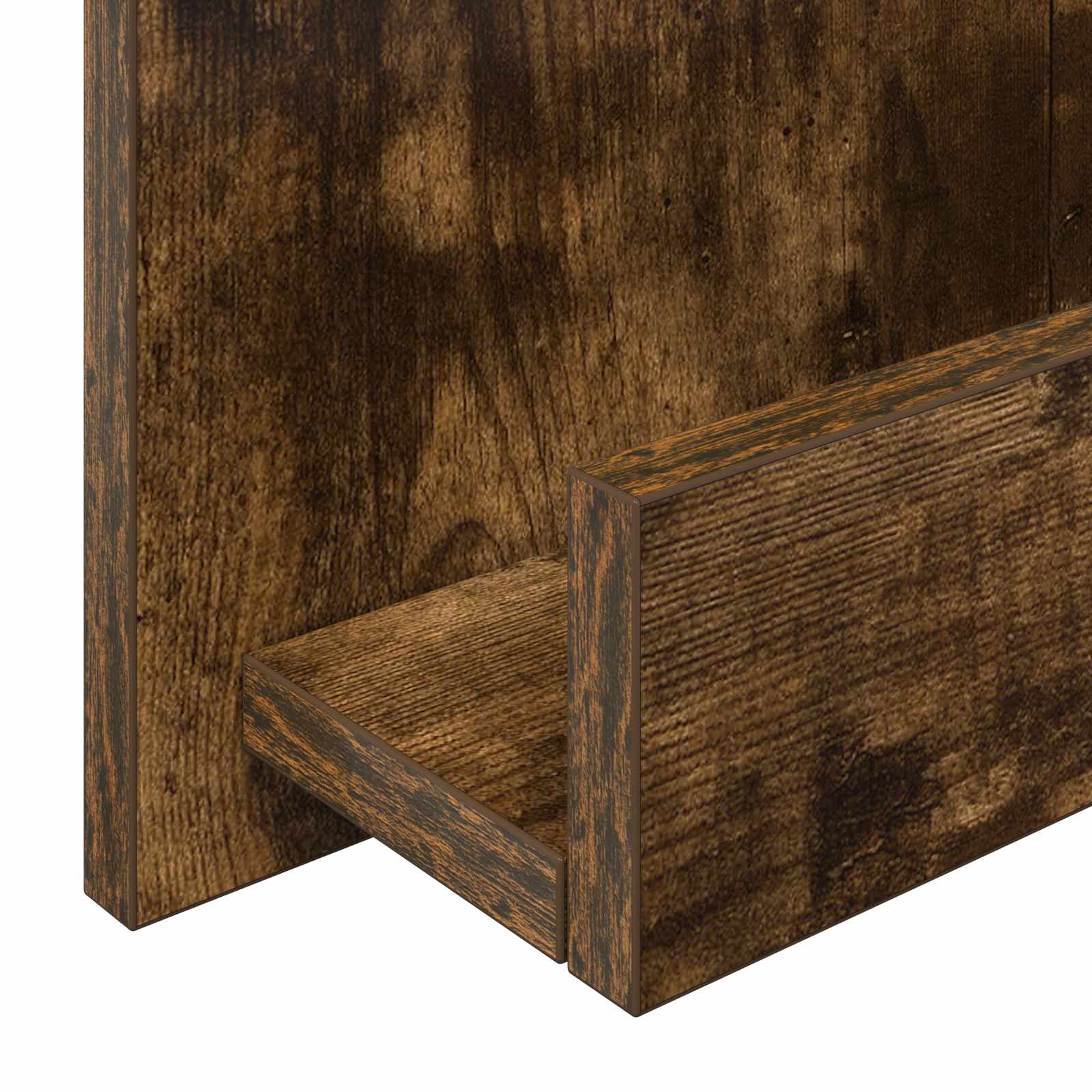 Tijdschrift Rek Gerookt eiken 43 x 11 x 102 cm Bewerkt hout is nu te koop bij PeponiXL, paradijselijk wonen!