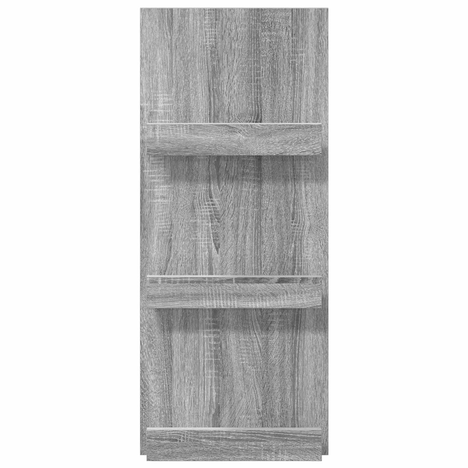 Tijdschrift Rek Grijs Sonoma 43 x 11 x 102 cm Bewerkt hout is nu te koop bij PeponiXL, paradijselijk wonen!