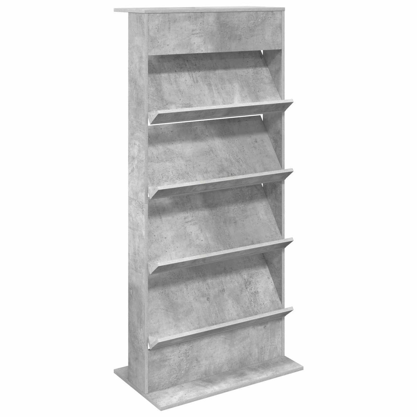 Tijdschrift Rek Beton Grijs 70 x 41 x 156 cm Bewerkt hout is nu te koop bij PeponiXL, paradijselijk wonen!
