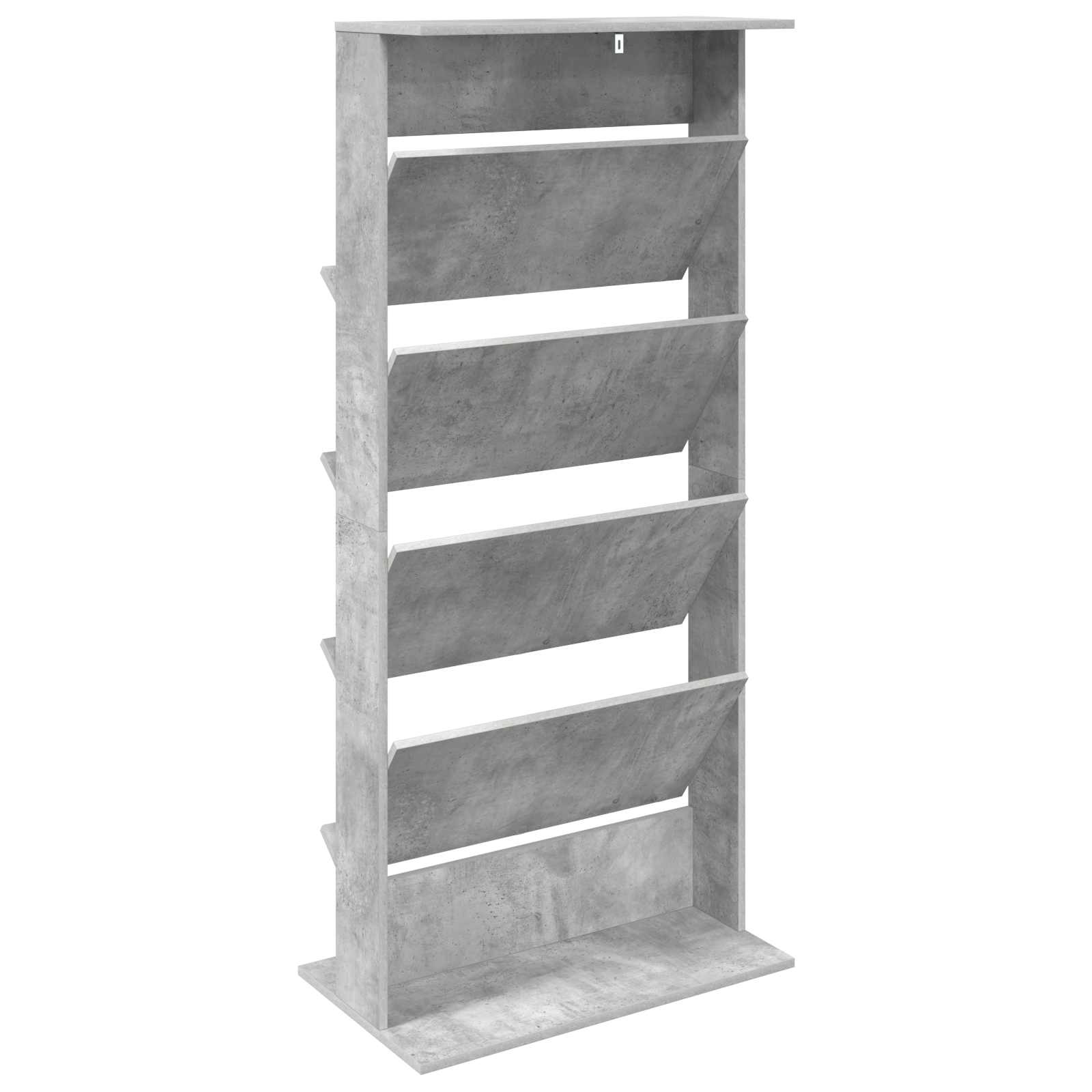 Tijdschrift Rek Beton Grijs 70 x 41 x 156 cm Bewerkt hout is nu te koop bij PeponiXL, paradijselijk wonen!