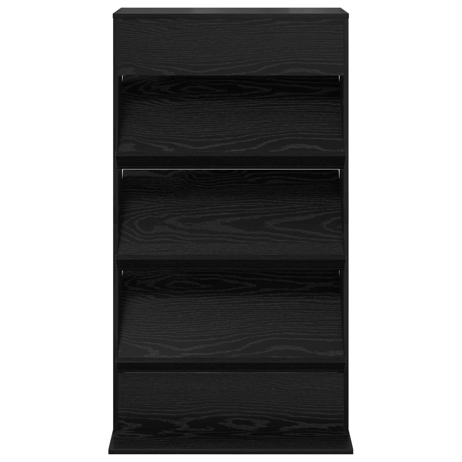 Tijdschrift Rek Zwart Eiken 70 x 41 x 126 cm Bewerkt hout is nu te koop bij PeponiXL, paradijselijk wonen!
