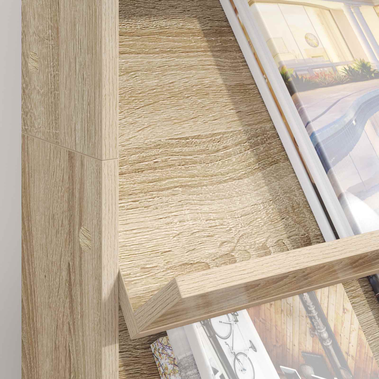 Tijdschrift Rek Sonoma Eiken 70 x 41 x 126 cm Bewerkt hout is nu te koop bij PeponiXL, paradijselijk wonen!