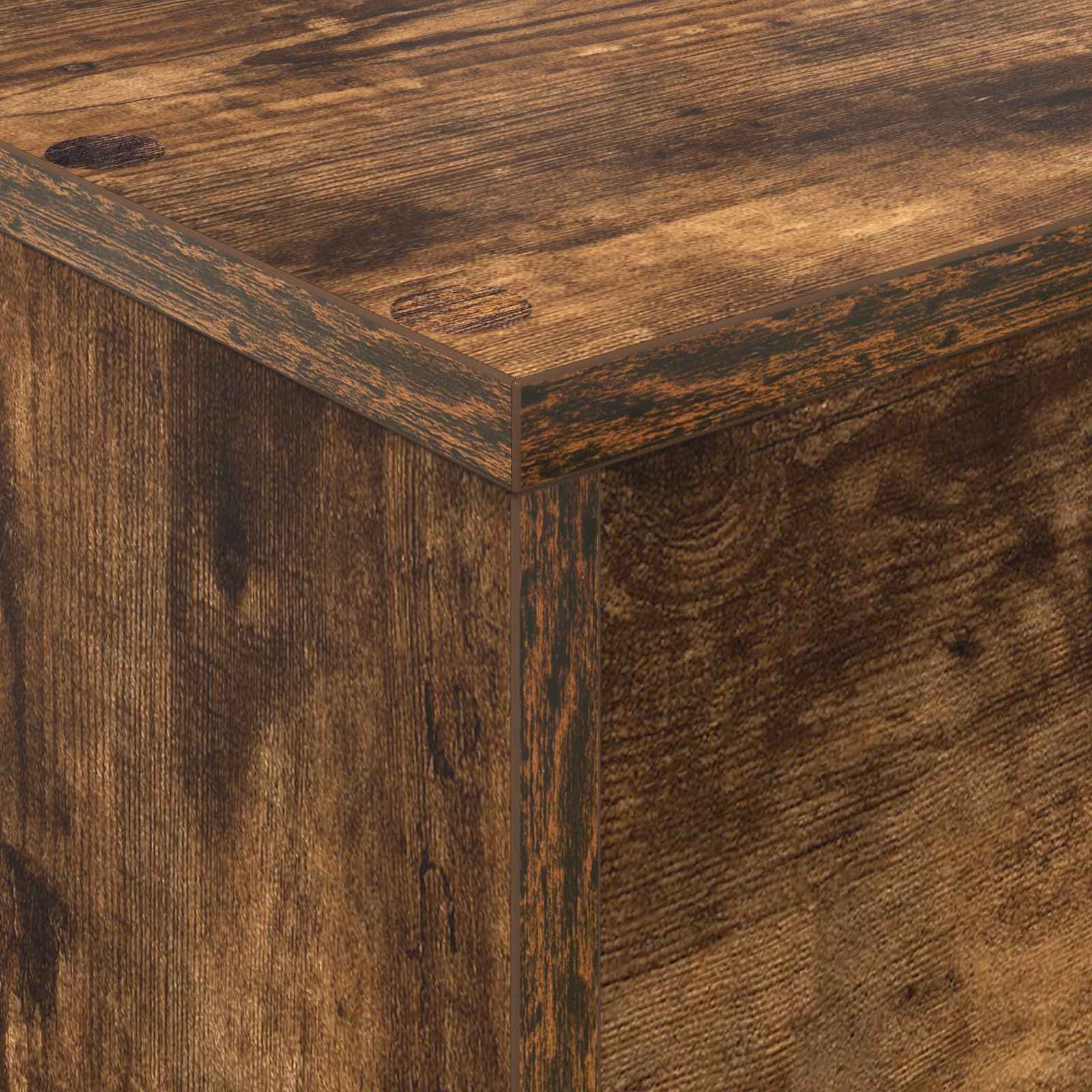 Tijdschrift Rek Gerookt eiken 70 x 41 x 126 cm Bewerkt hout is nu te koop bij PeponiXL, paradijselijk wonen!