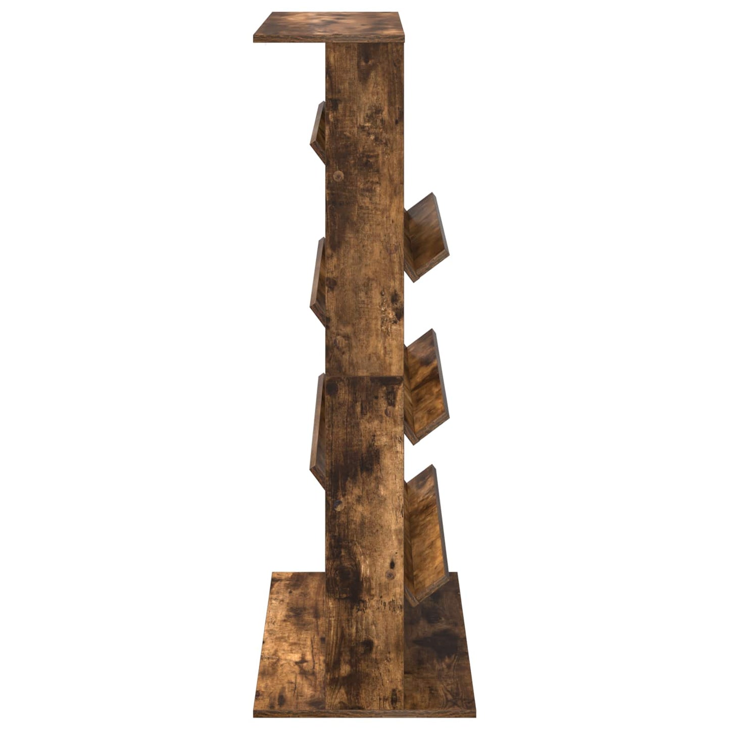 Tijdschrift Rek Gerookt eiken 70 x 41 x 126 cm Bewerkt hout is nu te koop bij PeponiXL, paradijselijk wonen!