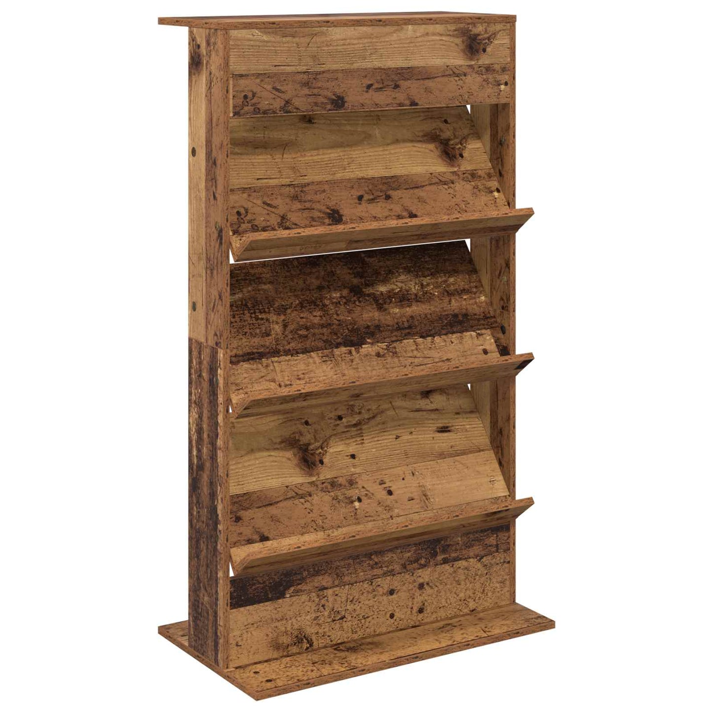 Tijdschrift Rek met plank Oudhout 70 x 41 x 126 cm Bewerkt hout is nu te koop bij PeponiXL, paradijselijk wonen!