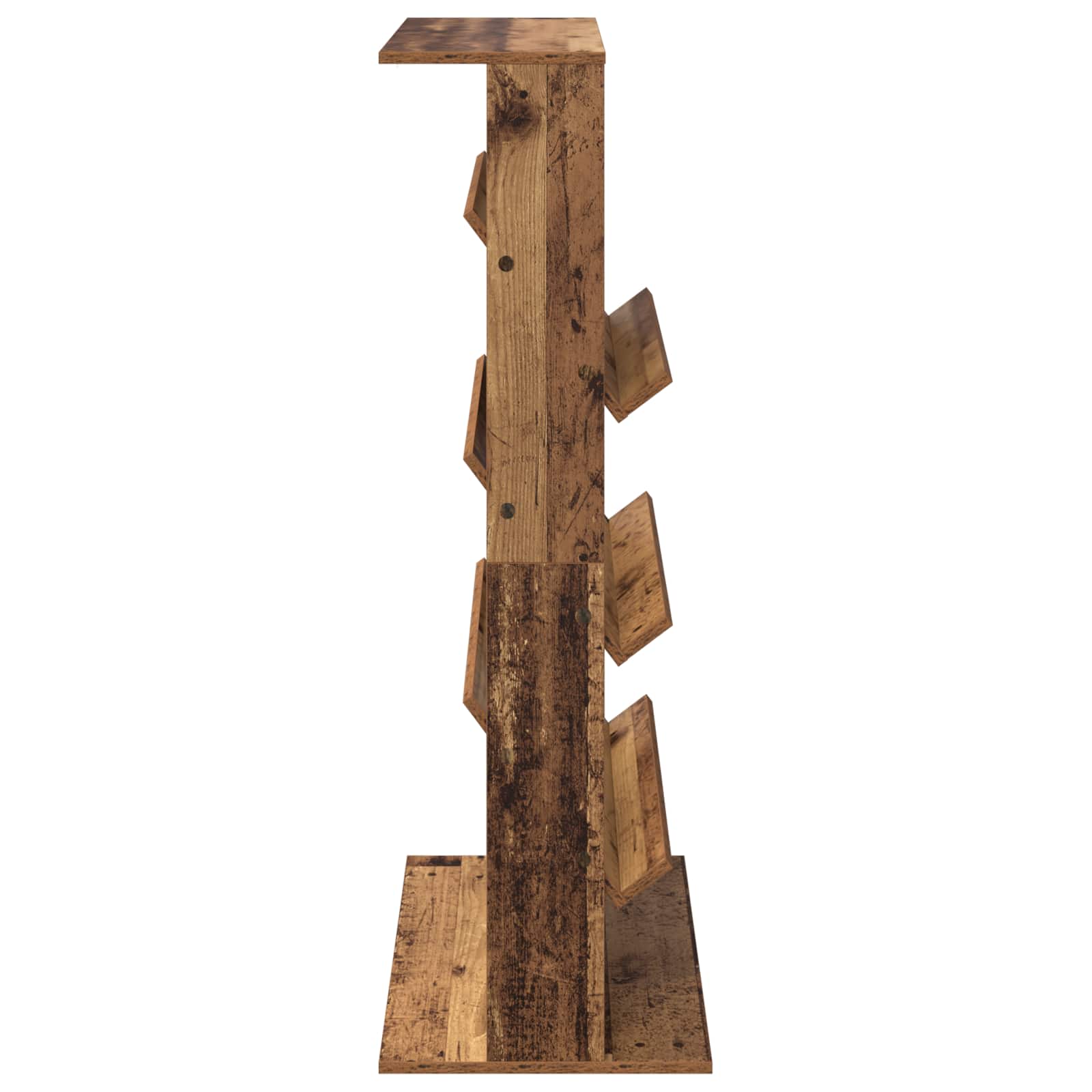 Tijdschrift Rek met plank Oudhout 70 x 41 x 126 cm Bewerkt hout is nu te koop bij PeponiXL, paradijselijk wonen!