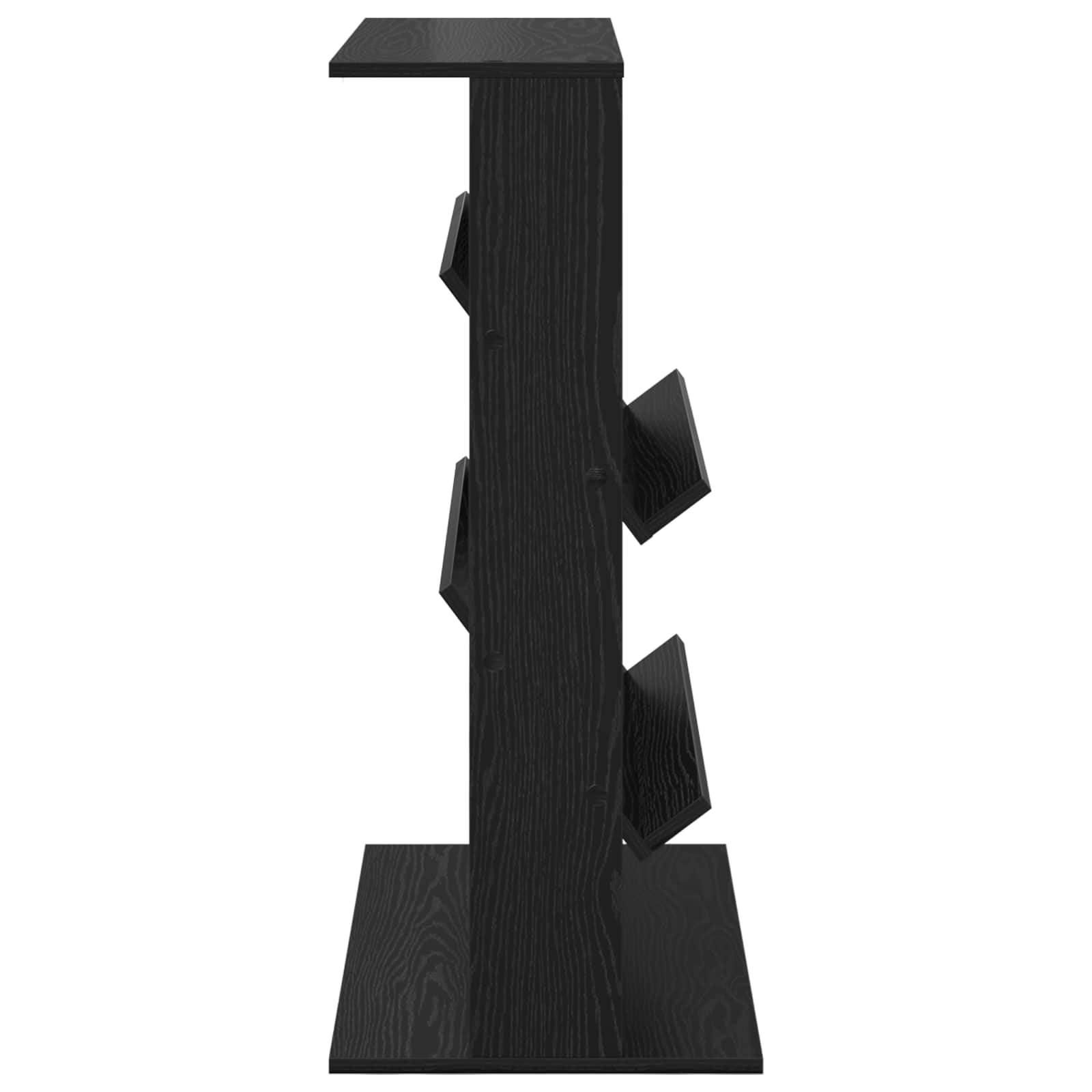 Tijdschrift Rek Zwart Eiken 70 x 41 x 96 cm Bewerkt hout is nu te koop bij PeponiXL, paradijselijk wonen!