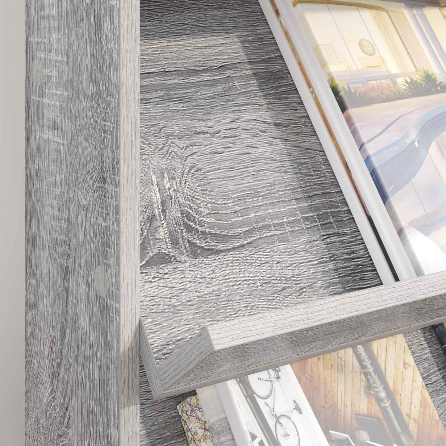 Tijdschrift Rek Grijs Sonoma 70 x 41 x 96 cm Bewerkt hout is nu te koop bij PeponiXL, paradijselijk wonen!