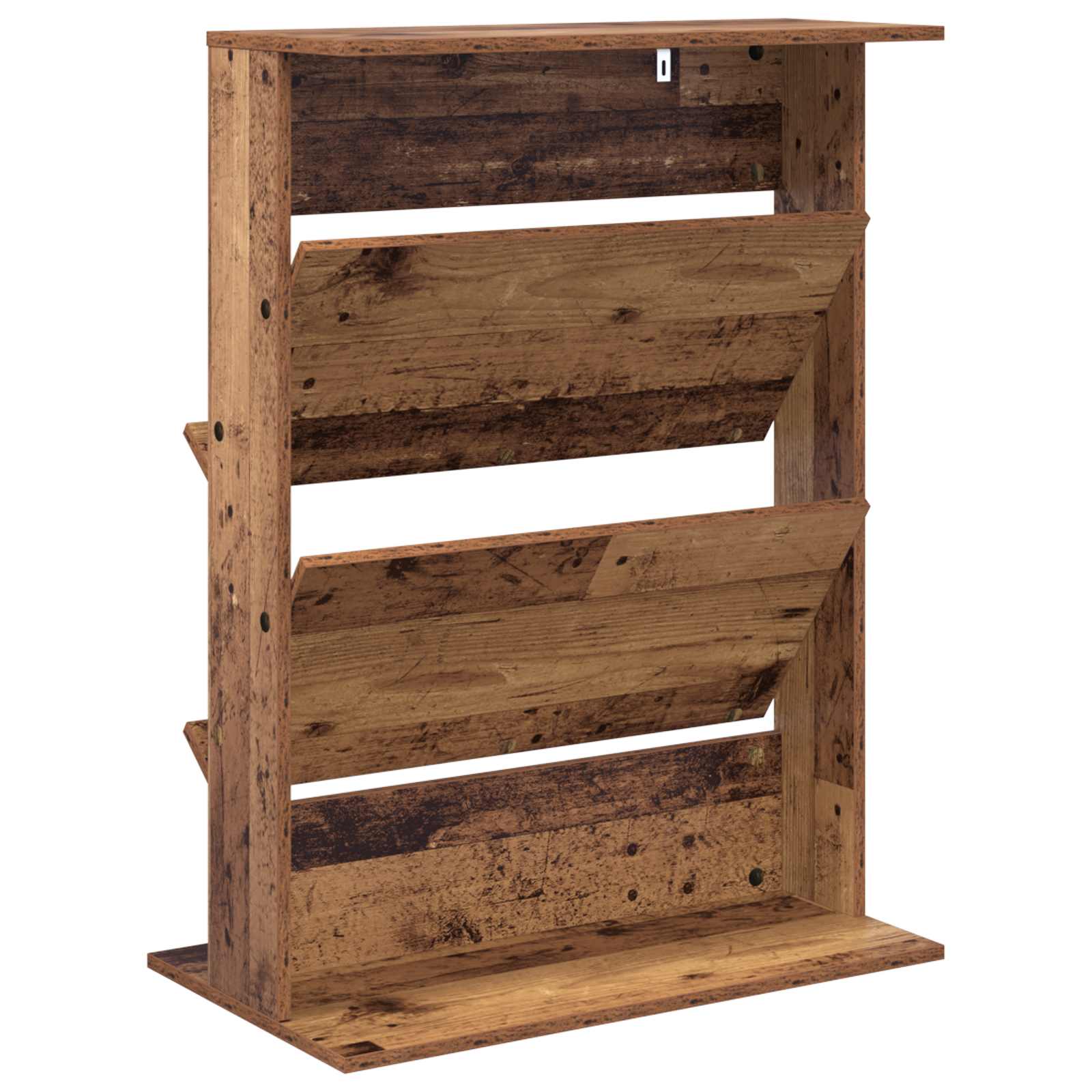 Tijdschrift Rek met plank Oudhout 70 x 41 x 96 cm Bewerkt hout is nu te koop bij PeponiXL, paradijselijk wonen!
