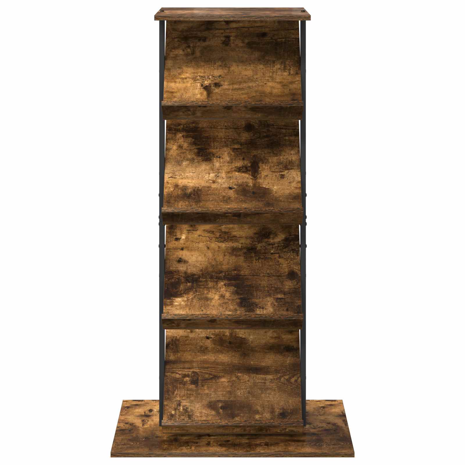Tijdschrift Rek Gerookt eiken 68 x 40 x 123.5 cm Bewerkt hout is nu te koop bij PeponiXL, paradijselijk wonen!