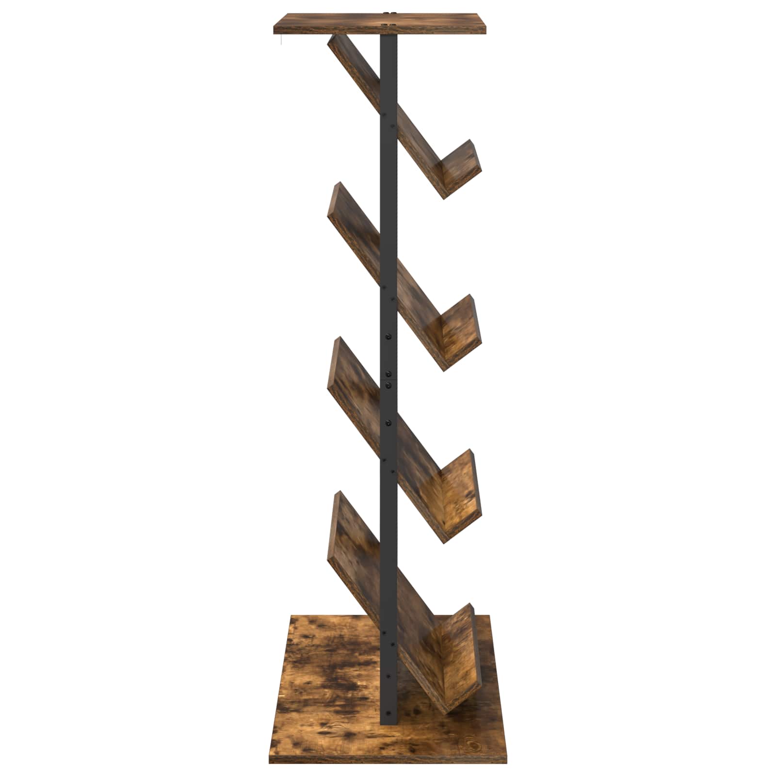 Tijdschrift Rek Gerookt eiken 68 x 40 x 123.5 cm Bewerkt hout is nu te koop bij PeponiXL, paradijselijk wonen!