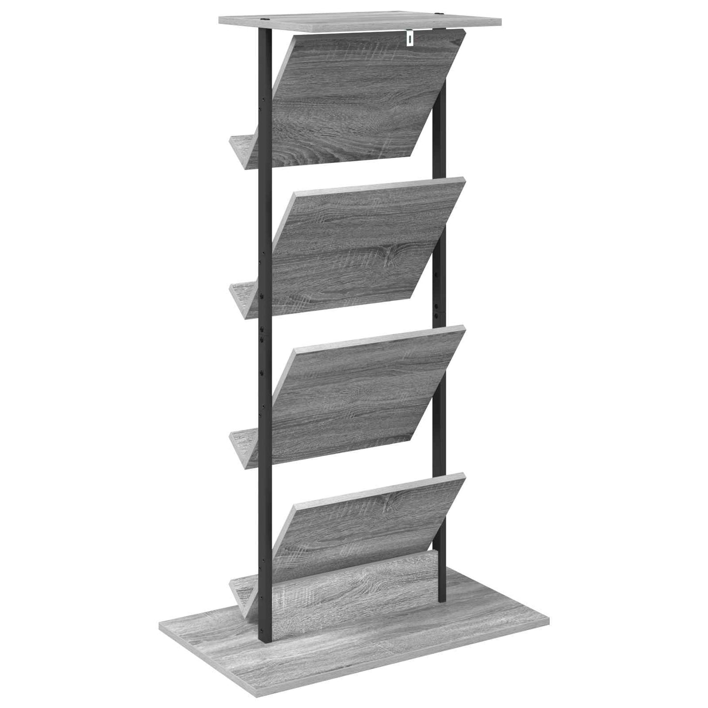 Tijdschrift Rek Grijs Sonoma 68 x 40 x 123.5 cm Bewerkt hout is nu te koop bij PeponiXL, paradijselijk wonen!