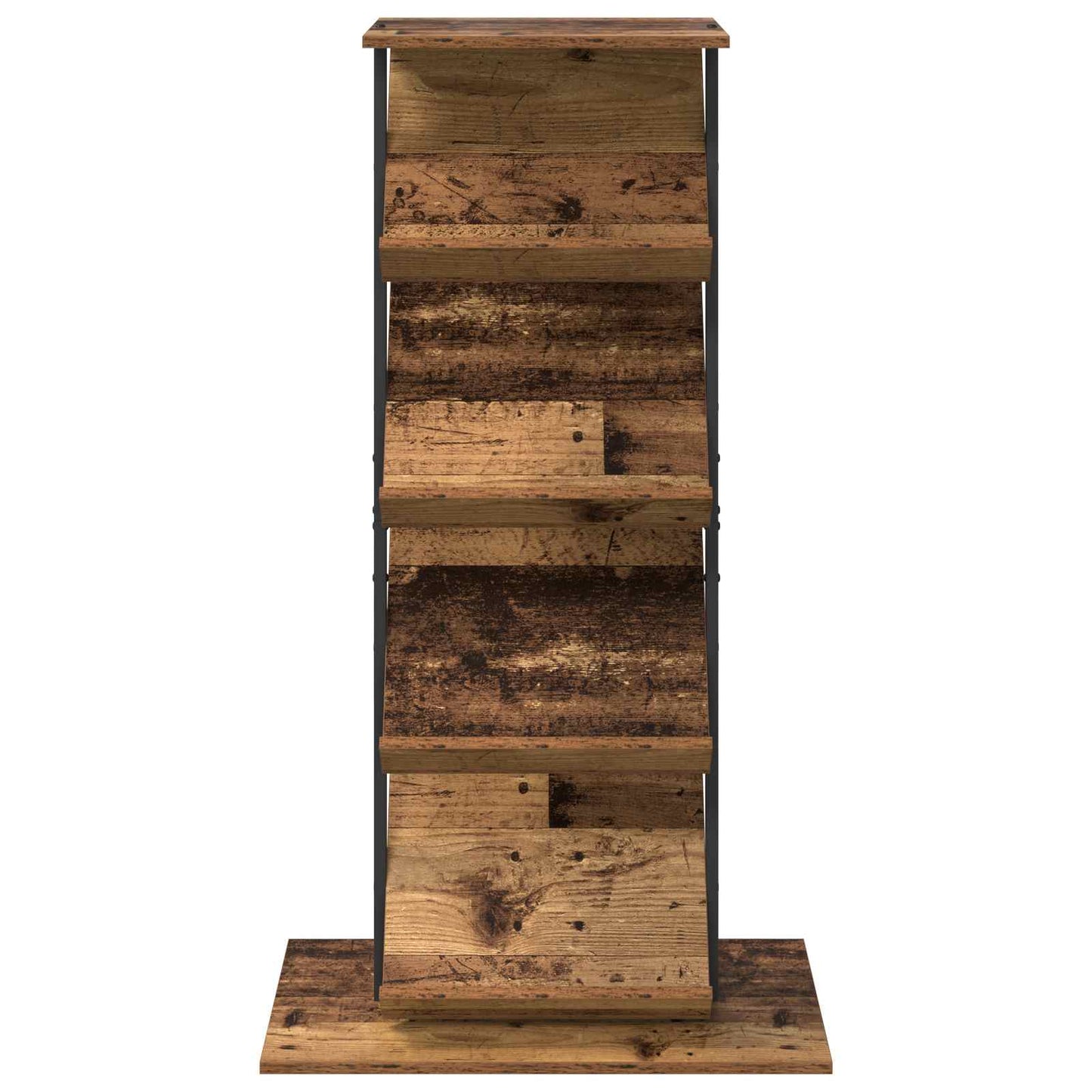 Tijdschrift Rek Oudhout 68 x 40 x 123.5 cm Bewerkt hout is nu te koop bij PeponiXL, paradijselijk wonen!