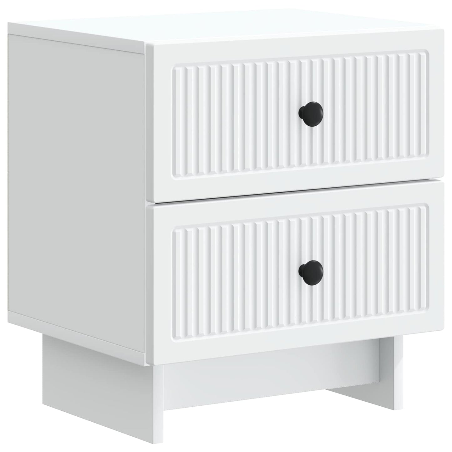 Nachtkastje met lade 2 pcs Wit 43 x 34,5 x 47,5 cm Bewerkt hout is nu te koop bij PeponiXL, paradijselijk wonen!