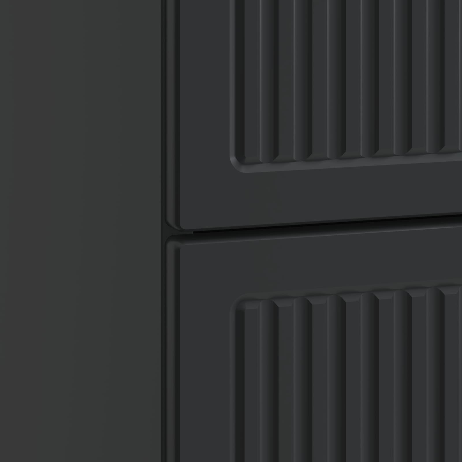 Nachtkastje met lade Zwart 43 x 34,5 x 47,5 cm Bewerkt hout is nu te koop bij PeponiXL, paradijselijk wonen!