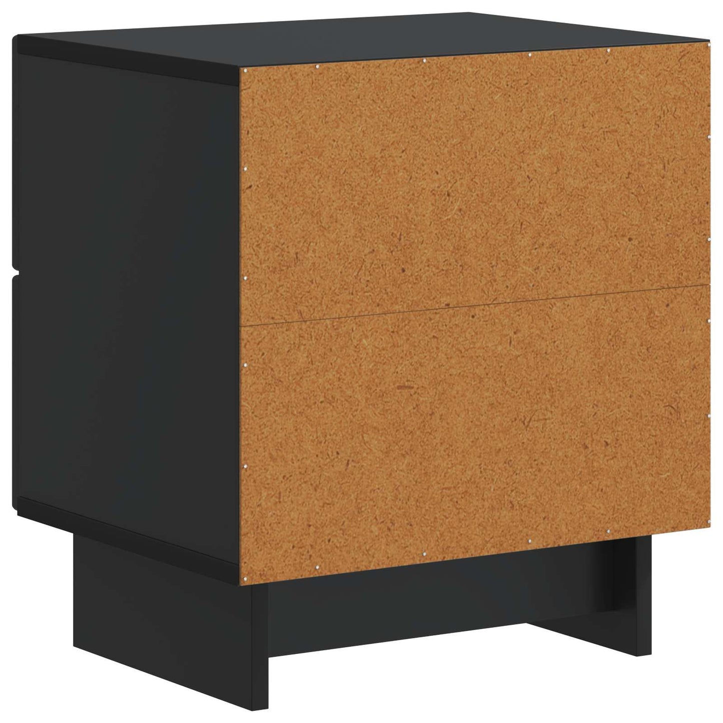 Nachtkastje 2 pcs Zwart 43 x 34,5 x 47,5 cm Bewerkt hout is nu te koop bij PeponiXL, paradijselijk wonen!