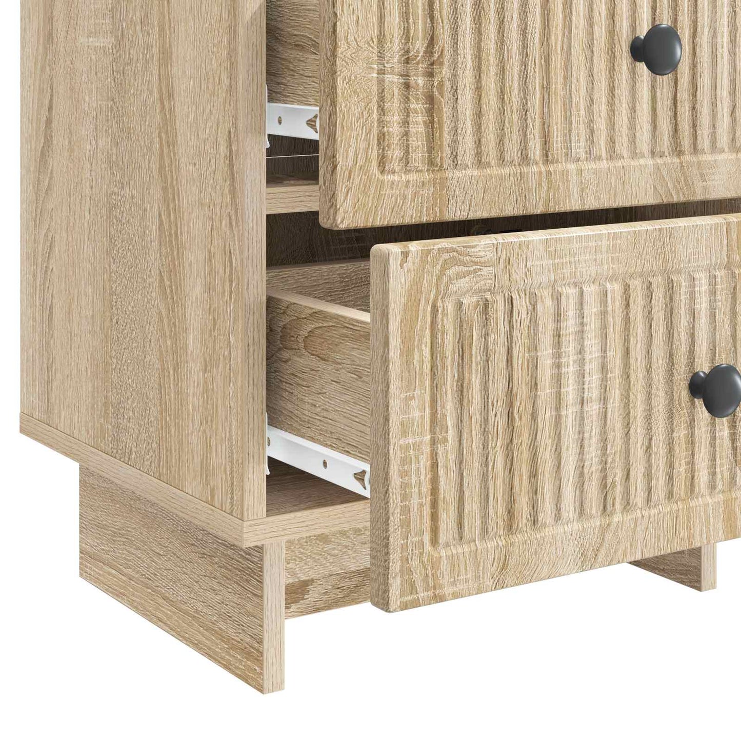 Nachtkastje Sonoma Eiken 43 x 34,5 x 47,5 cm Bewerkt hout is nu te koop bij PeponiXL, paradijselijk wonen!