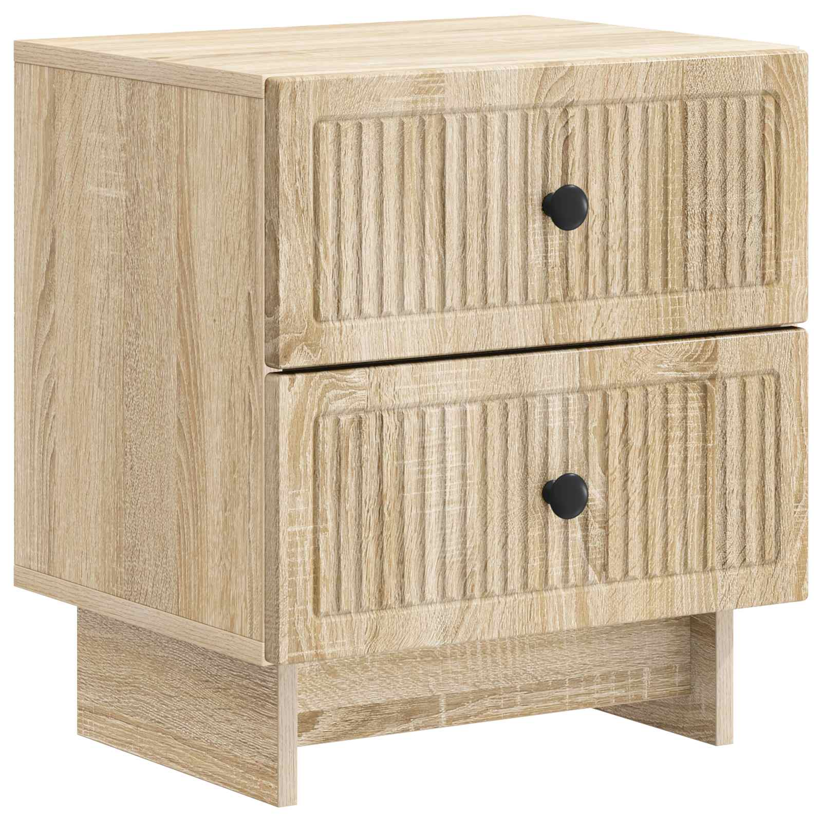 Nachtkastje 2 pcs Sonoma Eiken 43 x 34,5 x 47,5 cm Bewerkt hout is nu te koop bij PeponiXL, paradijselijk wonen!