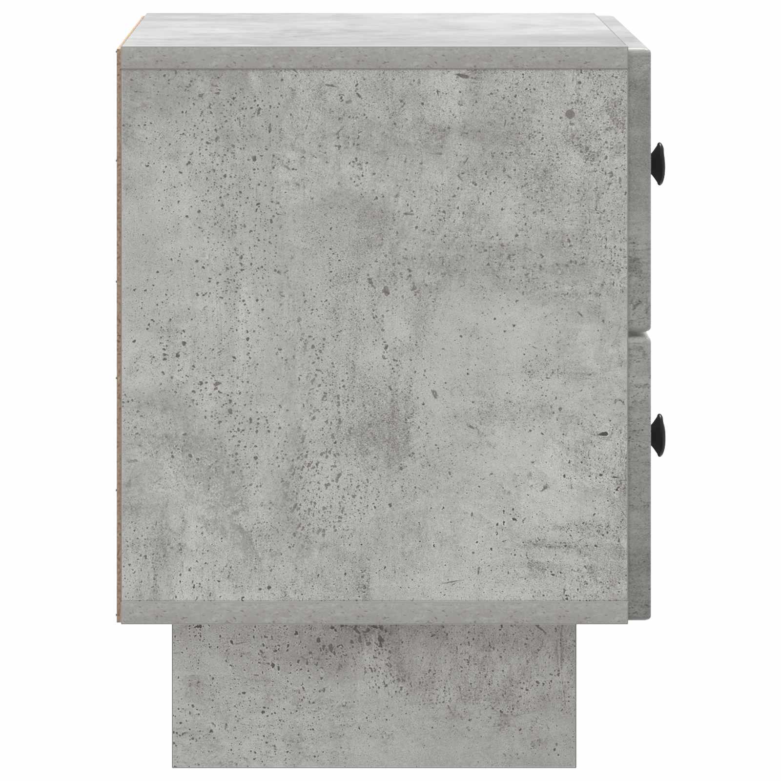 Nachtkastje Betongrijs 43 x 34,5 x 47,5 cm Bewerkt hout is nu te koop bij PeponiXL, paradijselijk wonen!