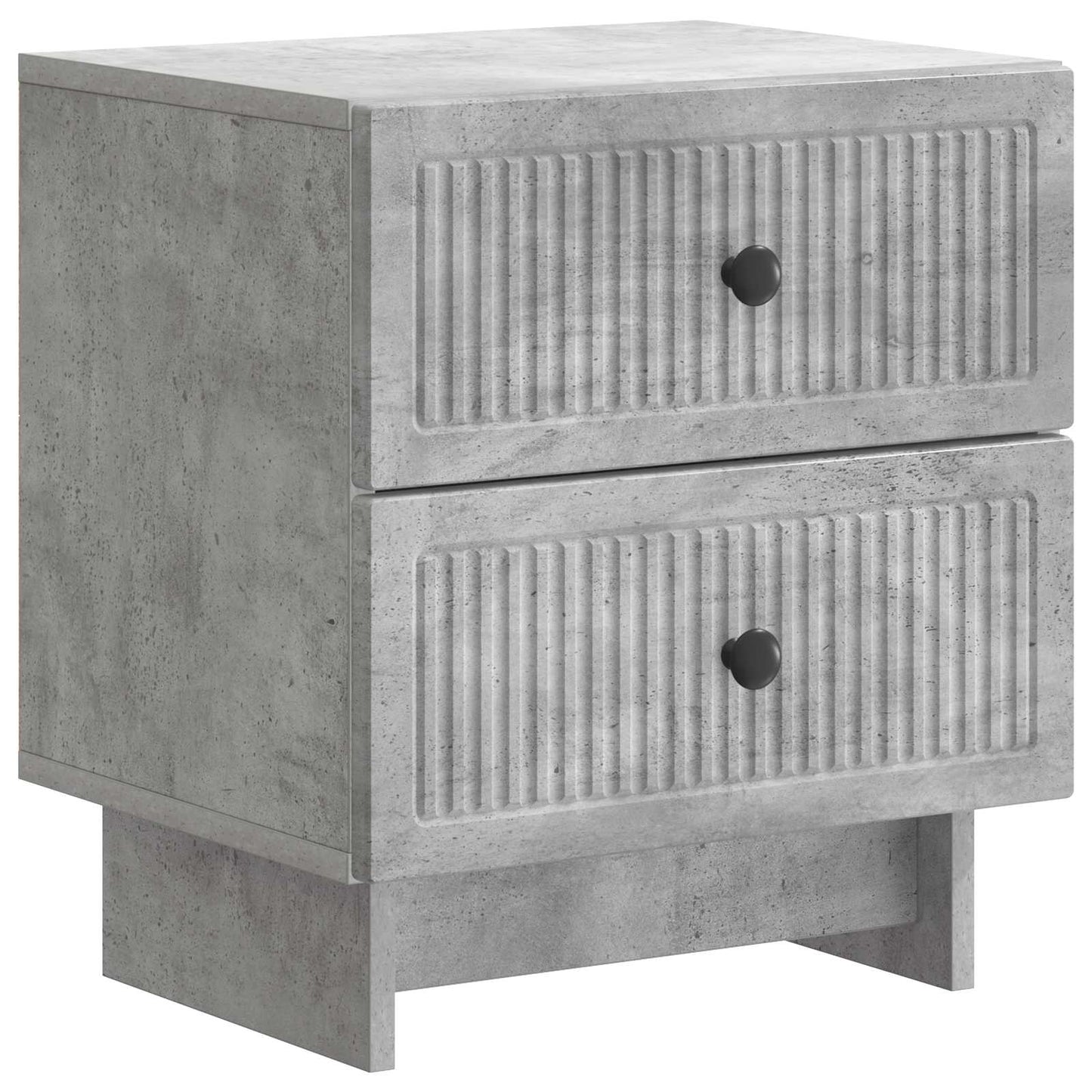 Nachtkastje 2 pcs Betongrijs 43 x 34,5 x 47,5 cm Bewerkt hout is nu te koop bij PeponiXL, paradijselijk wonen!