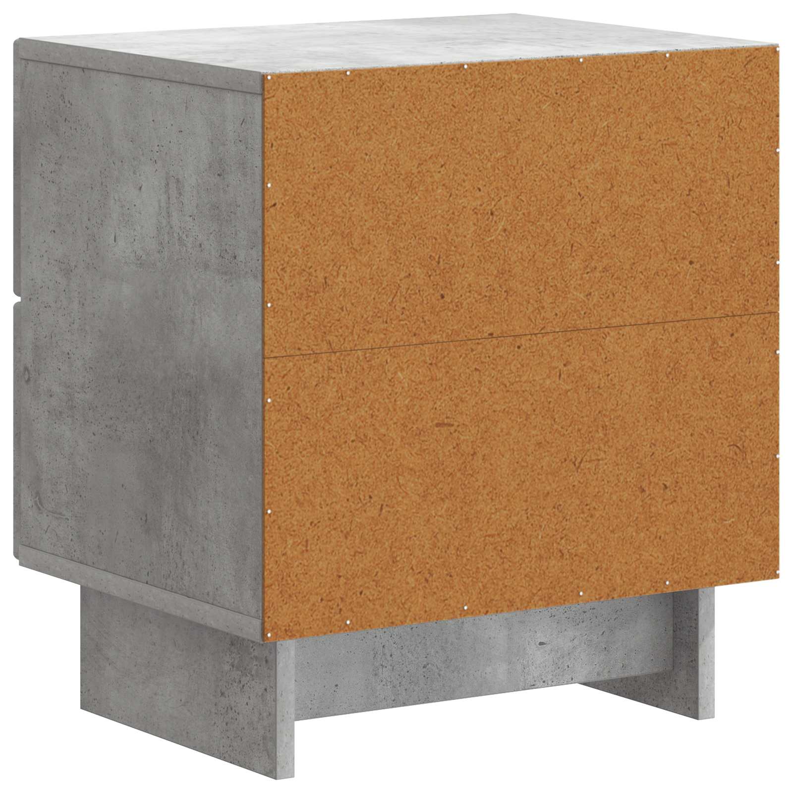 Nachtkastje 2 pcs Betongrijs 43 x 34,5 x 47,5 cm Bewerkt hout is nu te koop bij PeponiXL, paradijselijk wonen!
