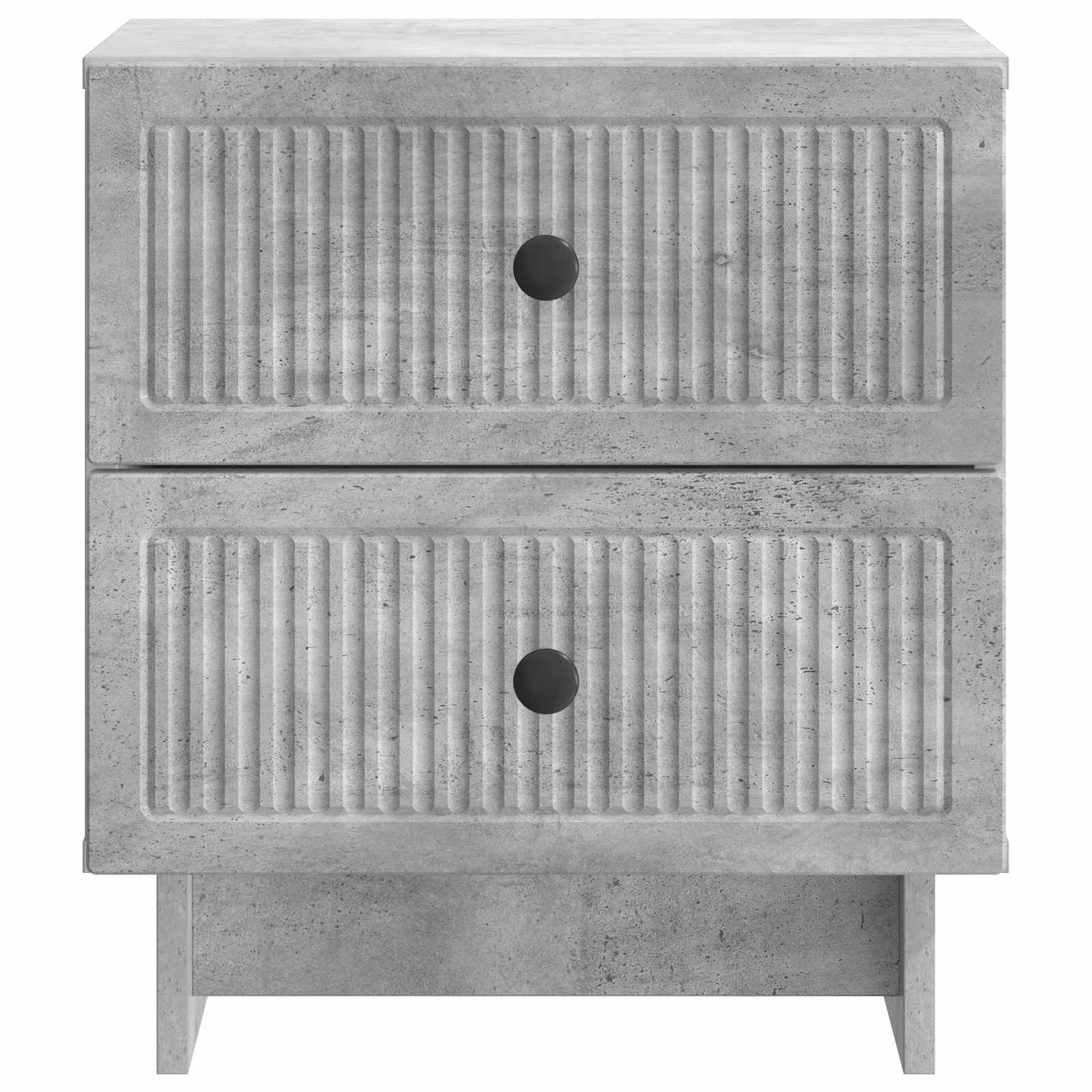 Nachtkastje 2 pcs Betongrijs 43 x 34,5 x 47,5 cm Bewerkt hout is nu te koop bij PeponiXL, paradijselijk wonen!