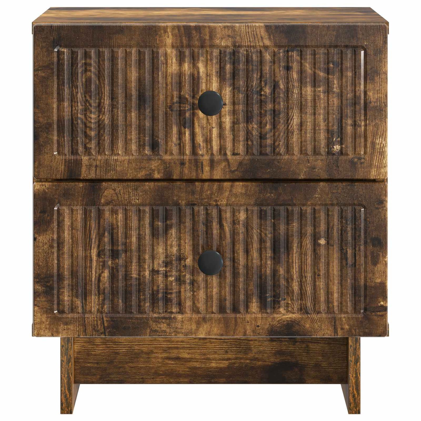 Nachtkastje Gerookt eiken 43 x 34,5 x 47,5 cm Bewerkt hout is nu te koop bij PeponiXL, paradijselijk wonen!