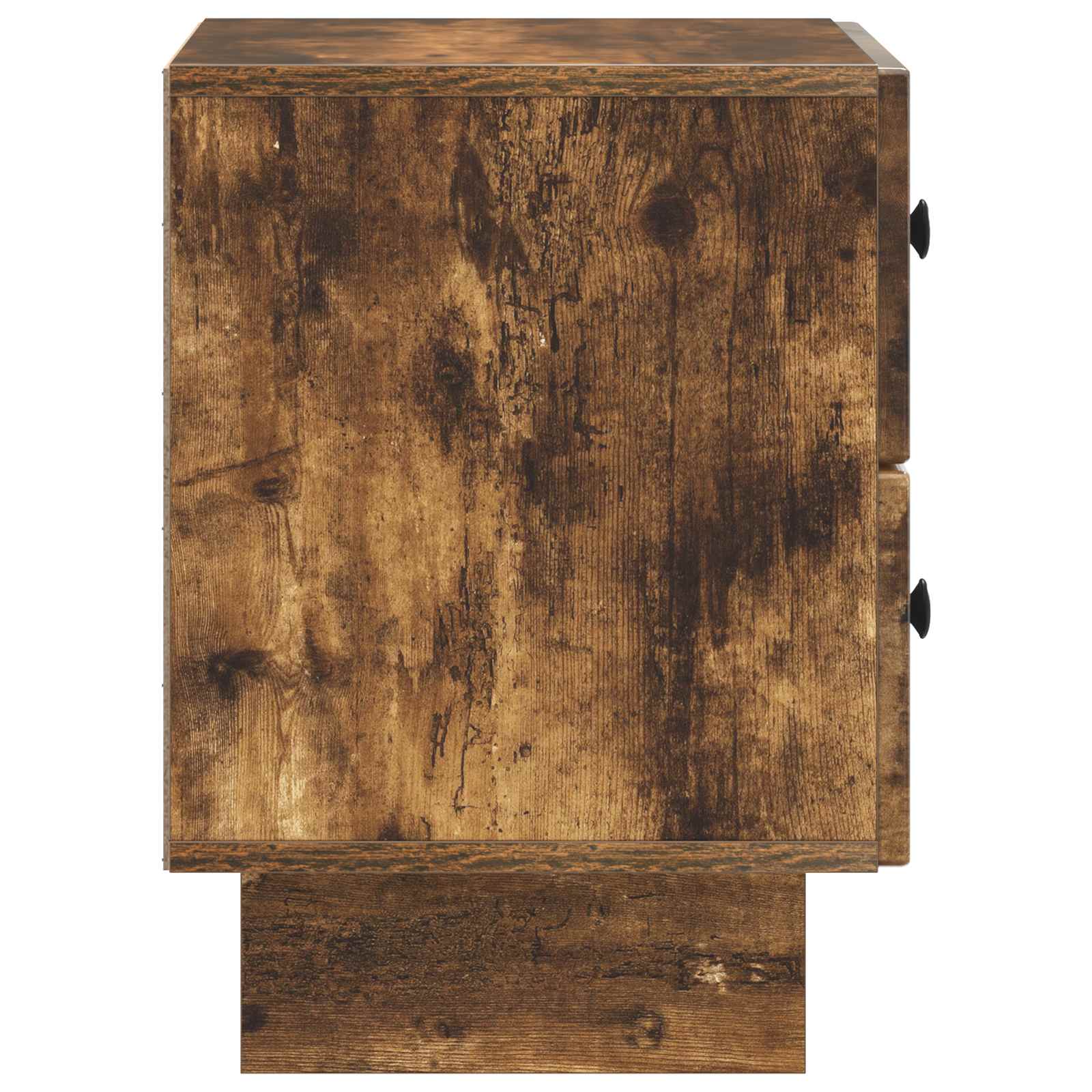 Nachtkastje Gerookt eiken 43 x 34,5 x 47,5 cm Bewerkt hout is nu te koop bij PeponiXL, paradijselijk wonen!