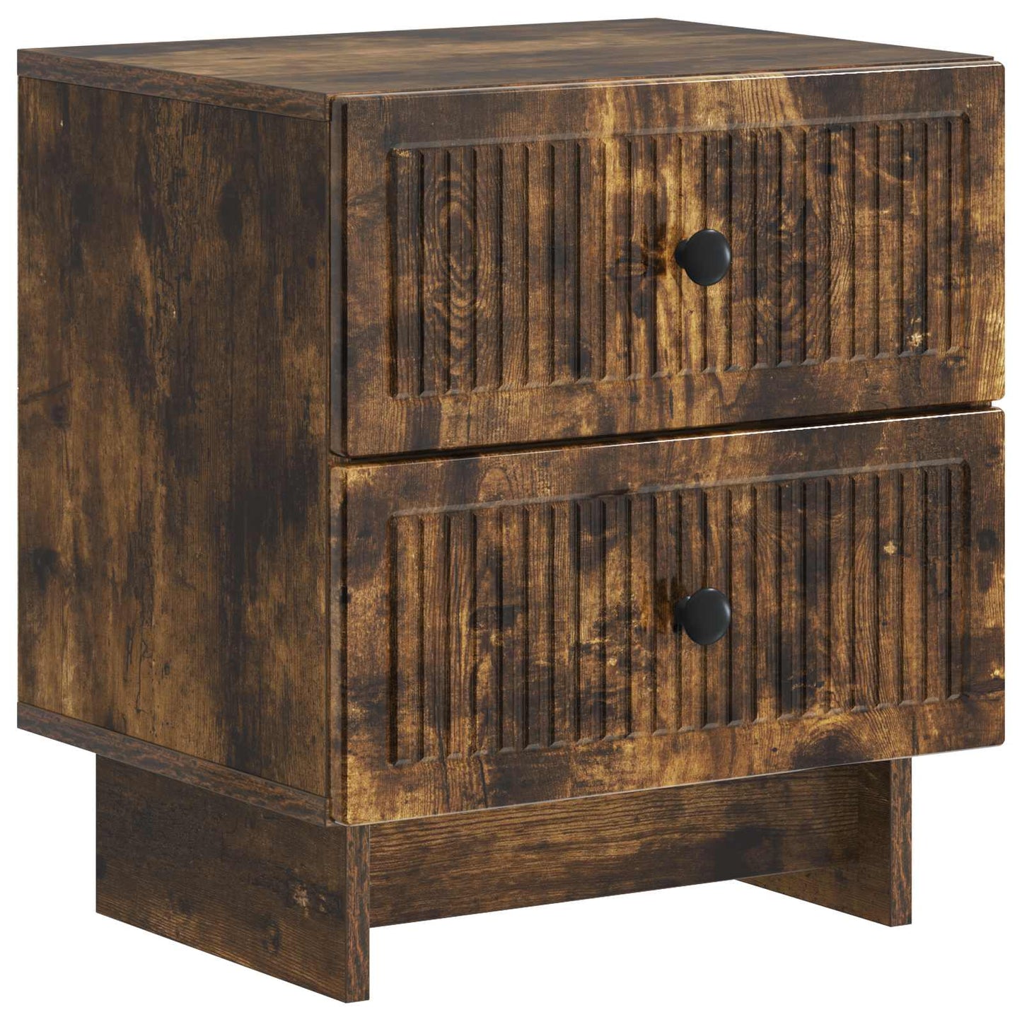 Nachtkastje met lade 2 pcs Gerookt eiken 43 x 34,5 x 47,5 cm is nu te koop bij PeponiXL, paradijselijk wonen!