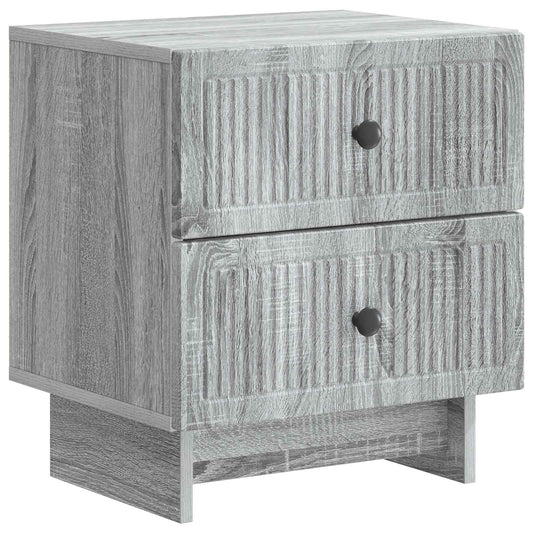 Nachtkastje Grijs sonoma 43 x 34,5 x 47,5 cm Bewerkt hout is nu te koop bij PeponiXL, paradijselijk wonen!