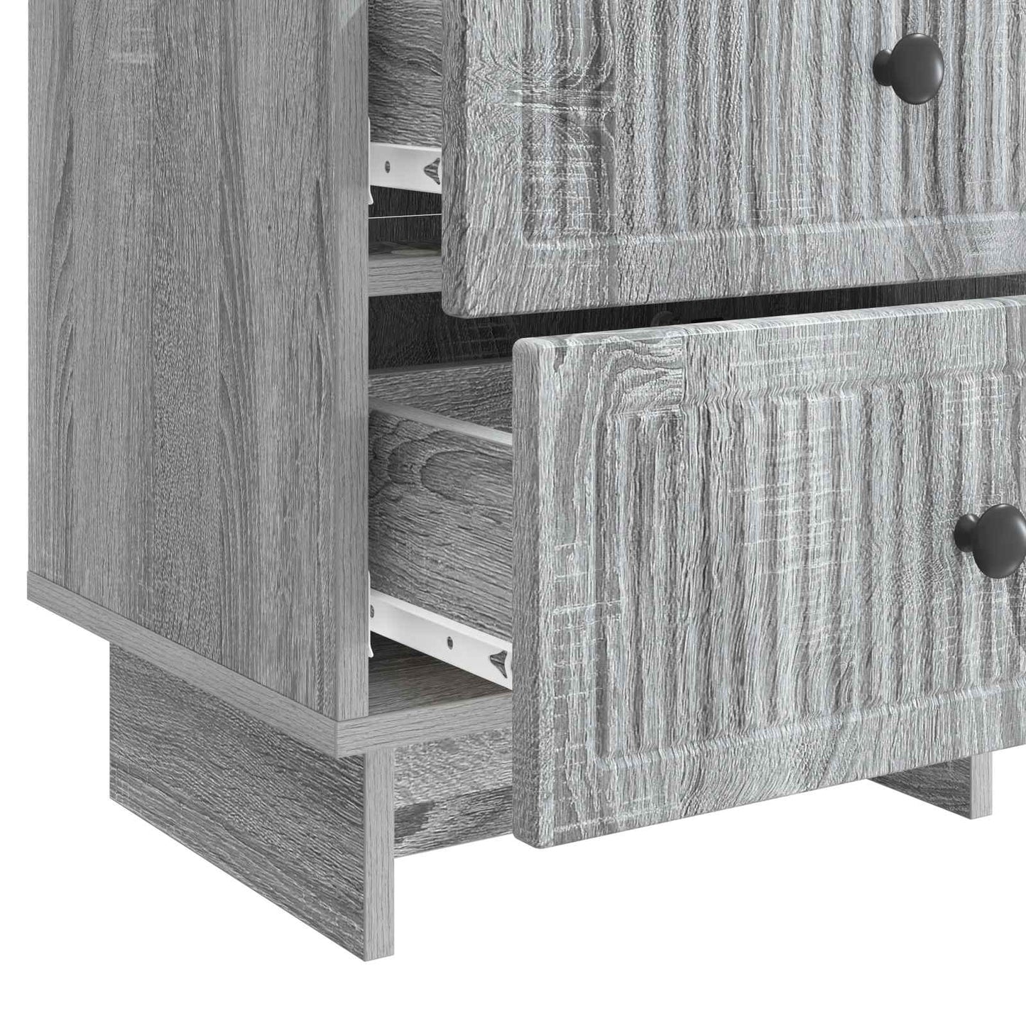 Nachtkastje 2 pcs Grijs sonoma 43 x 34,5 x 47,5 cm Bewerkt hout is nu te koop bij PeponiXL, paradijselijk wonen!
