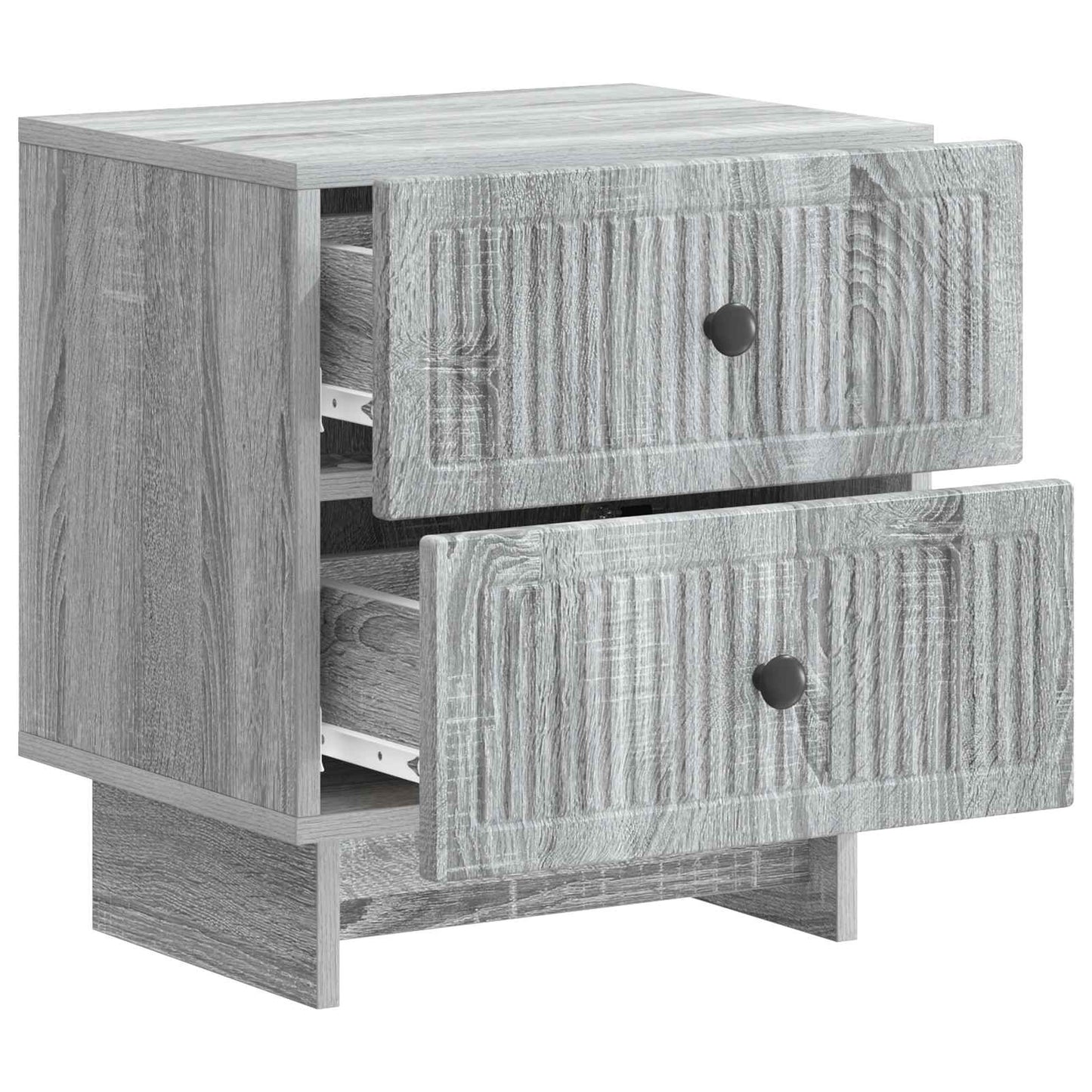 Nachtkastje 2 pcs Grijs sonoma 43 x 34,5 x 47,5 cm Bewerkt hout is nu te koop bij PeponiXL, paradijselijk wonen!