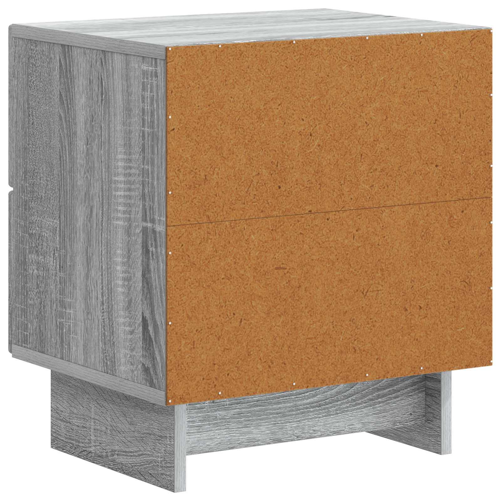 Nachtkastje 2 pcs Grijs sonoma 43 x 34,5 x 47,5 cm Bewerkt hout is nu te koop bij PeponiXL, paradijselijk wonen!