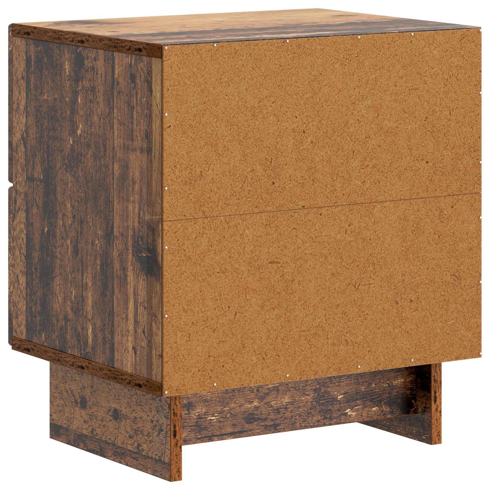 Nachtkastje met lade Oud hout 43 x 34,5 x 47,5 cm Bewerkt hout is nu te koop bij PeponiXL, paradijselijk wonen!