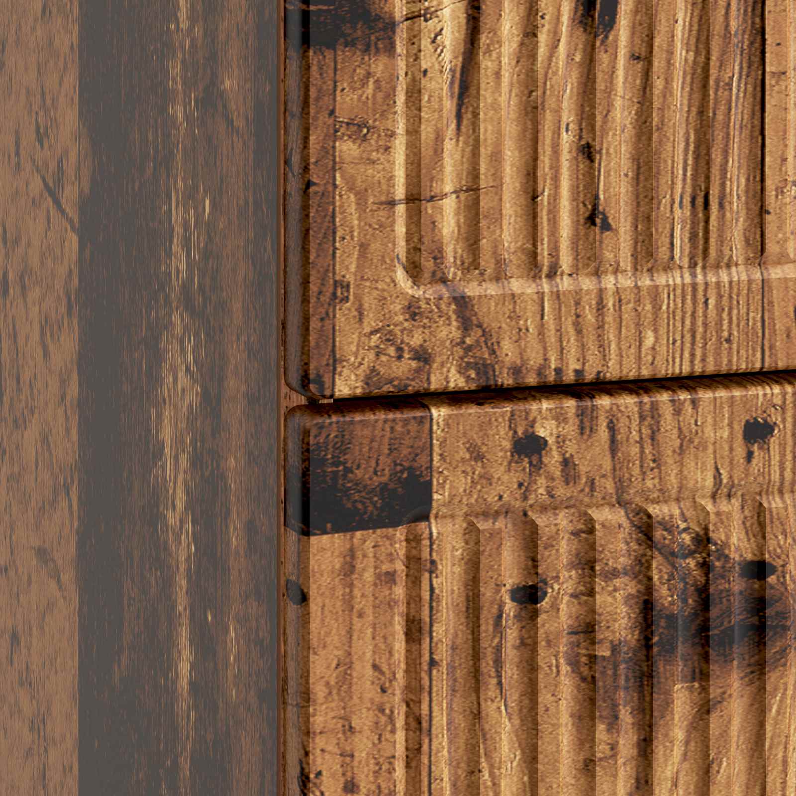 Nachtkastje 2 pcs Oud hout 43 x 34,5 x 47,5 cm Bewerkt hout is nu te koop bij PeponiXL, paradijselijk wonen!