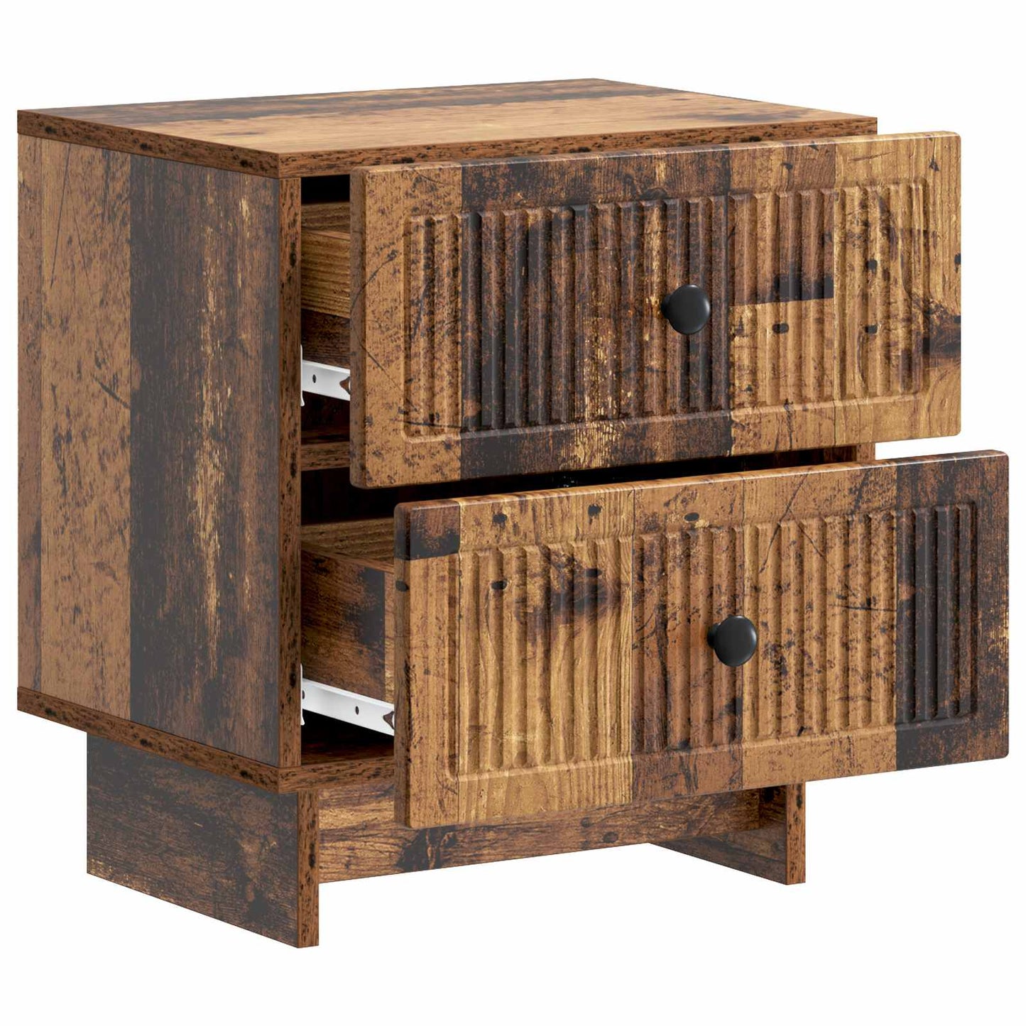 Nachtkastje 2 pcs Oud hout 43 x 34,5 x 47,5 cm Bewerkt hout is nu te koop bij PeponiXL, paradijselijk wonen!