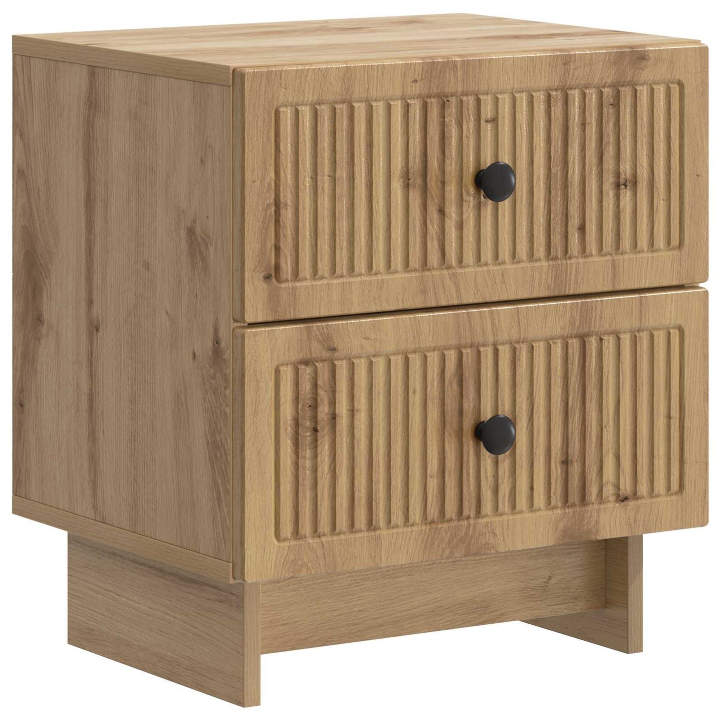 Nachtkastje met lade 2 pcs Artisanaal eiken 43 x 34,5 x 47,5 cm is nu te koop bij PeponiXL, paradijselijk wonen!