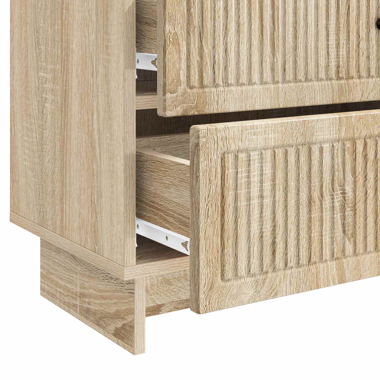 Nachtkastje Sonoma Eiken 62 x 34,5 x 47,5 cm Bewerkt hout is nu te koop bij PeponiXL, paradijselijk wonen!