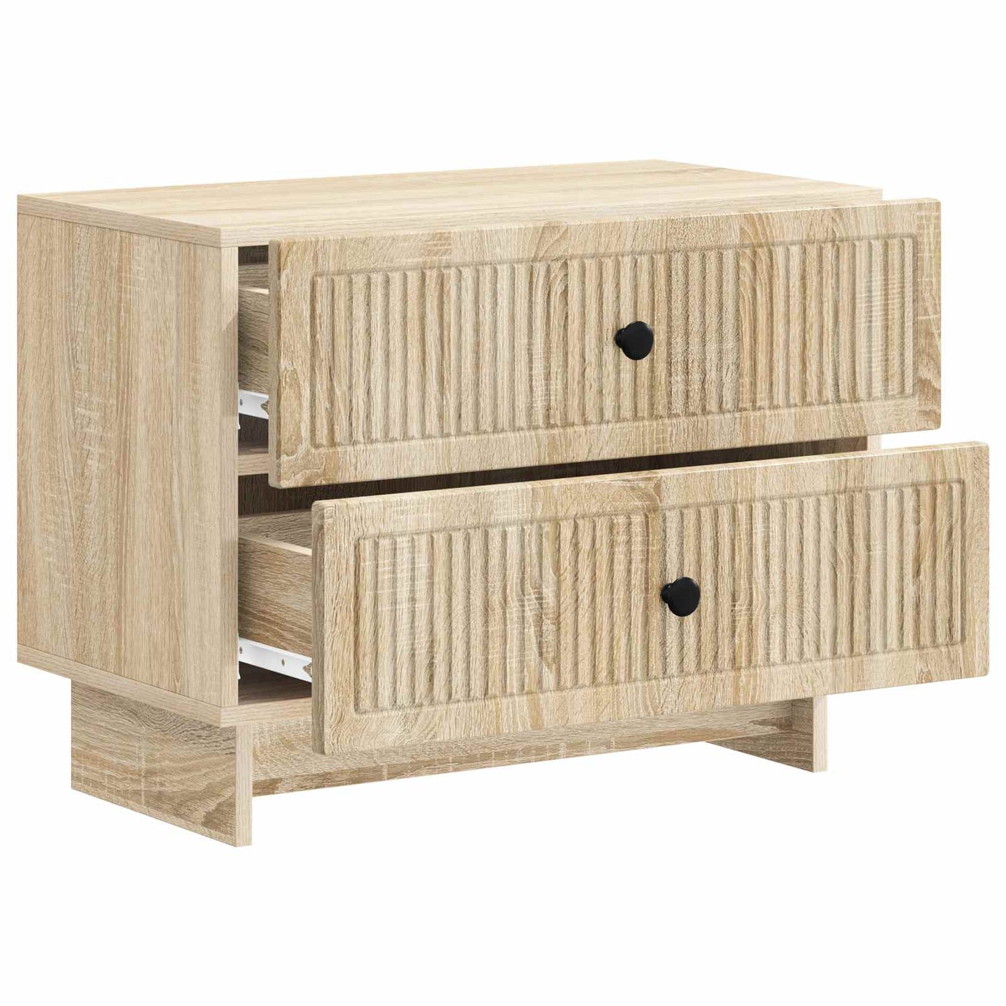 Nachtkastje Sonoma Eiken 62 x 34,5 x 47,5 cm Bewerkt hout is nu te koop bij PeponiXL, paradijselijk wonen!