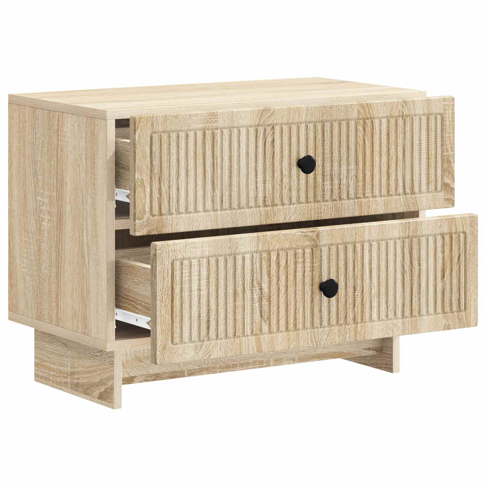 Nachtkastje Sonoma Eiken 62 x 34,5 x 47,5 cm Bewerkt hout is nu te koop bij PeponiXL, paradijselijk wonen!