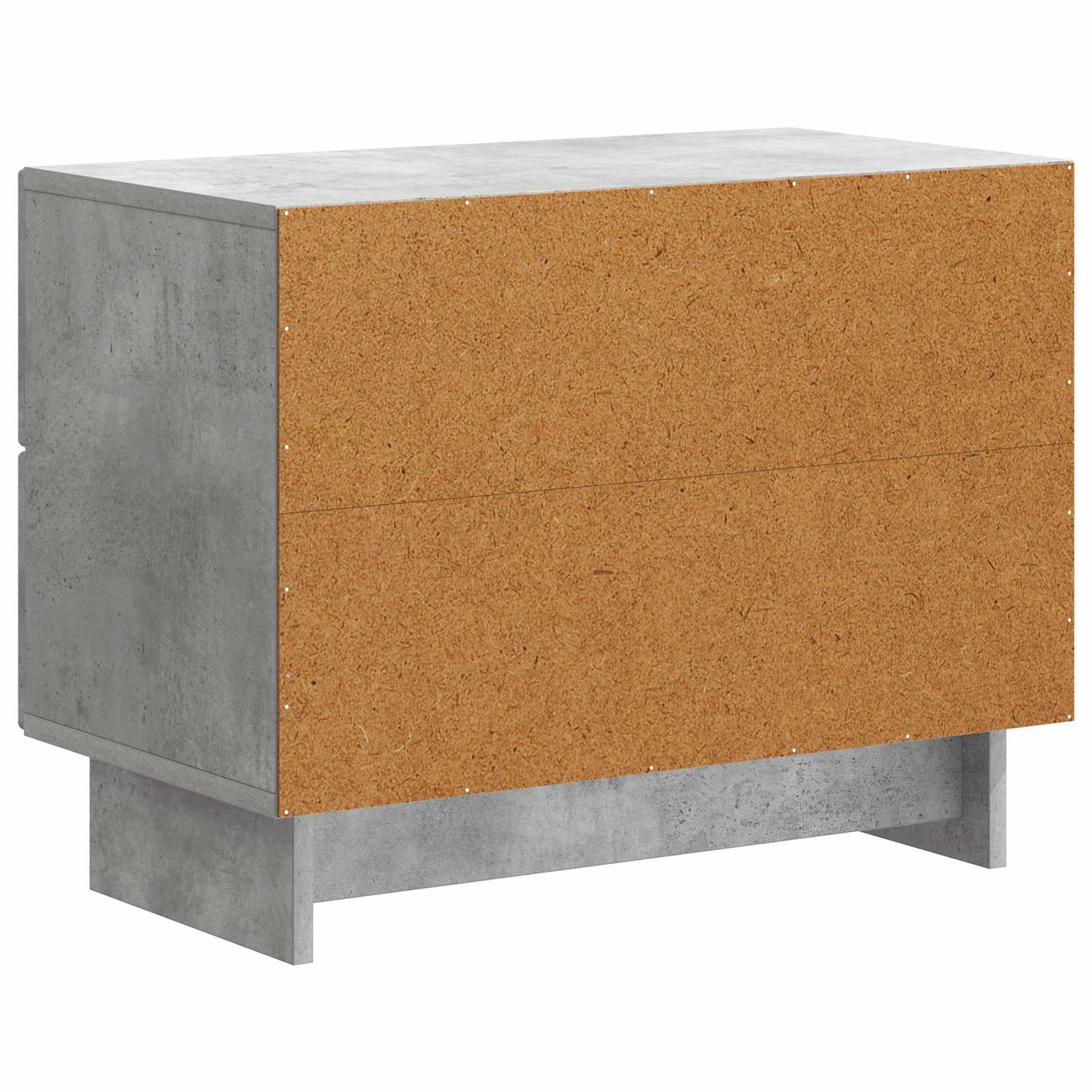 Nachtkastje Betongrijs 62 x 34,5 x 47,5 cm Bewerkt hout is nu te koop bij PeponiXL, paradijselijk wonen!