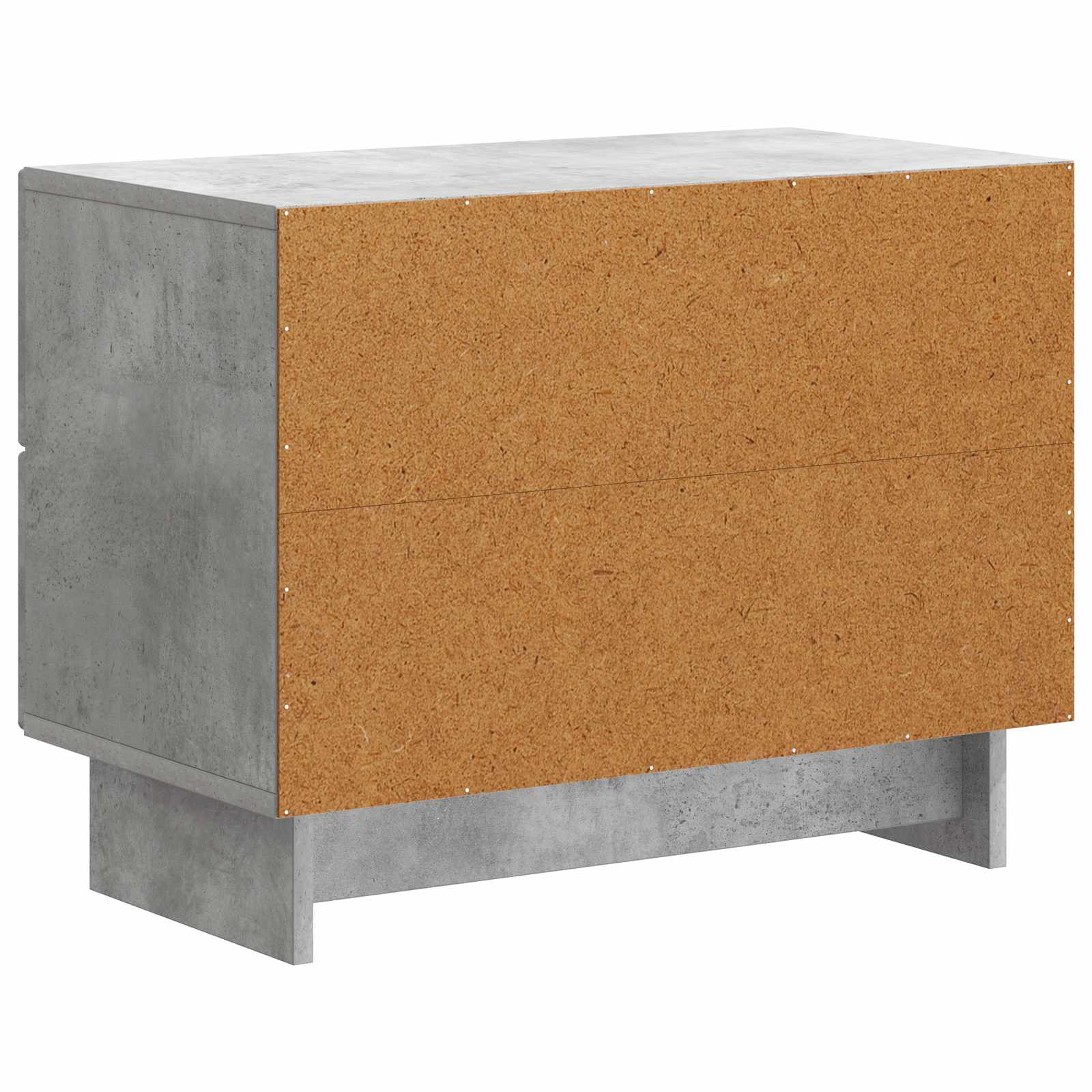 Nachtkastje Betongrijs 62 x 34,5 x 47,5 cm Bewerkt hout is nu te koop bij PeponiXL, paradijselijk wonen!