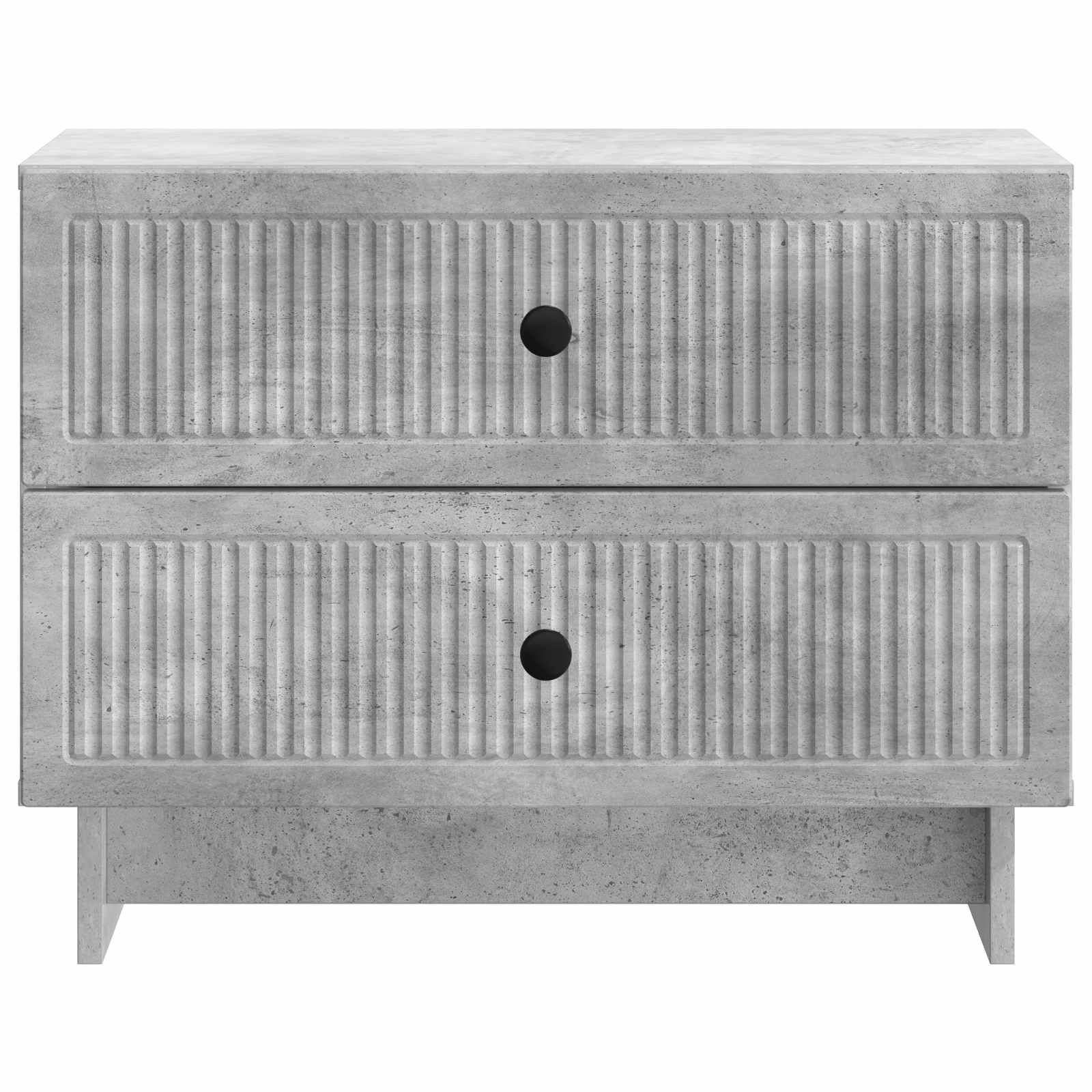 Nachtkastje Betongrijs 62 x 34,5 x 47,5 cm Bewerkt hout is nu te koop bij PeponiXL, paradijselijk wonen!