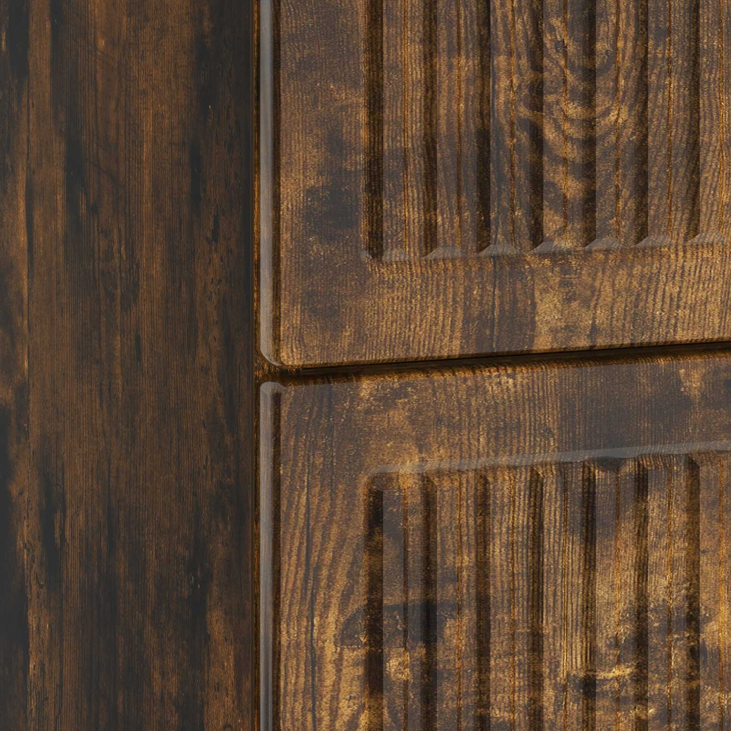 Nachtkastje Gerookt eiken 62 x 34,5 x 47,5 cm Bewerkt hout is nu te koop bij PeponiXL, paradijselijk wonen!