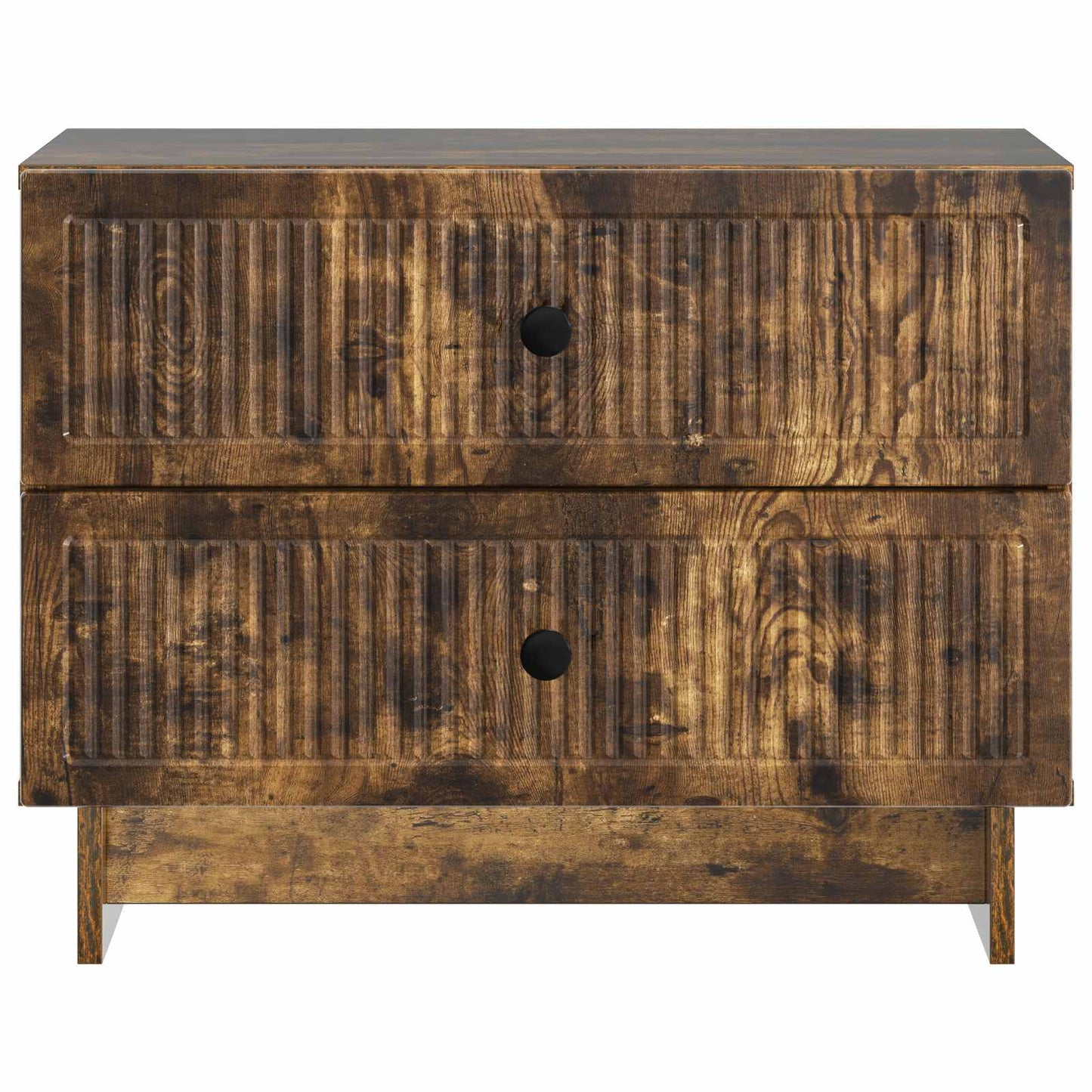 Nachtkastje Gerookt eiken 62 x 34,5 x 47,5 cm Bewerkt hout is nu te koop bij PeponiXL, paradijselijk wonen!